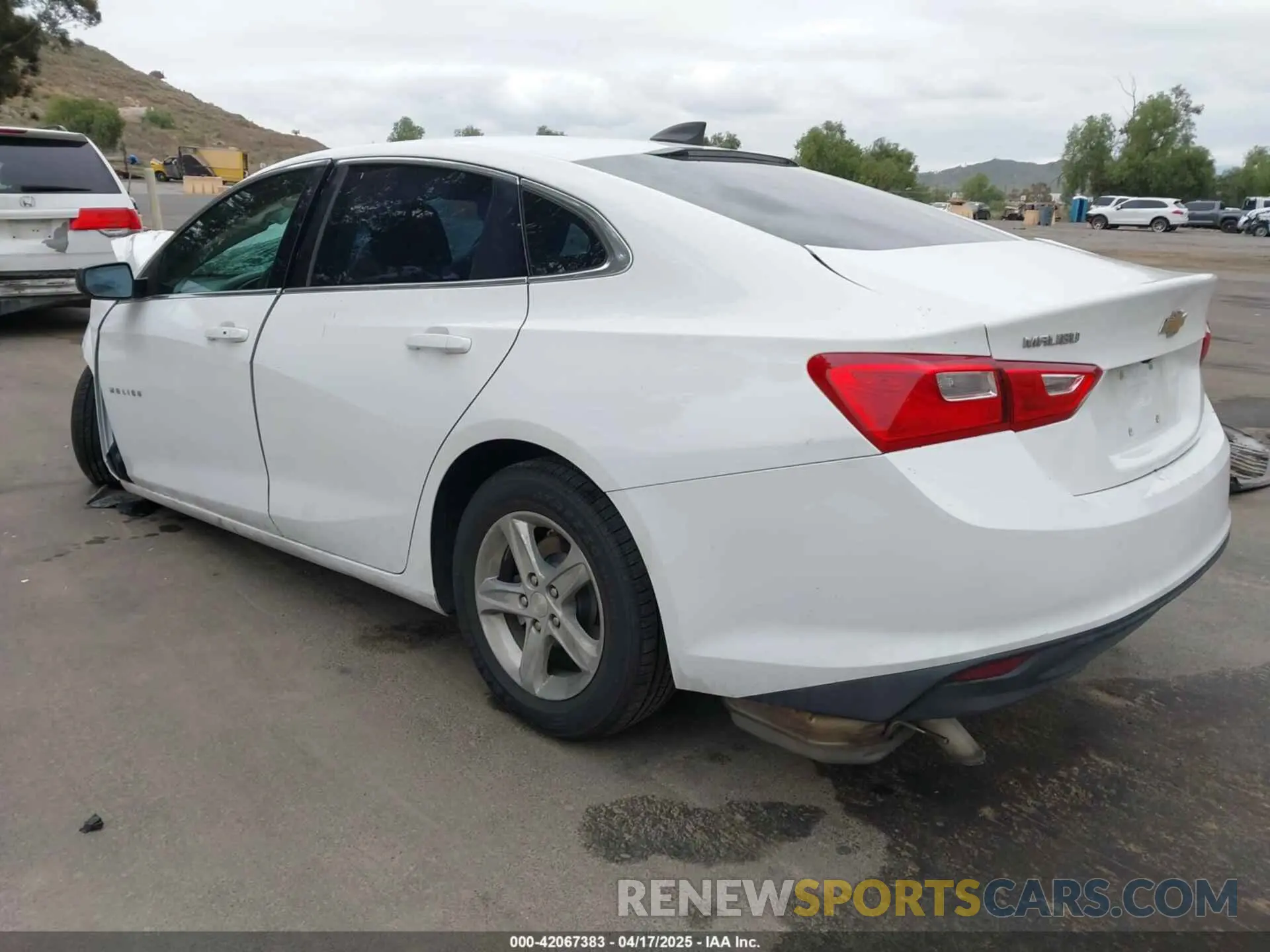 3 Photograph of a damaged car 1G1ZB5STXKF220180 CHEVROLET MALIBU 2019