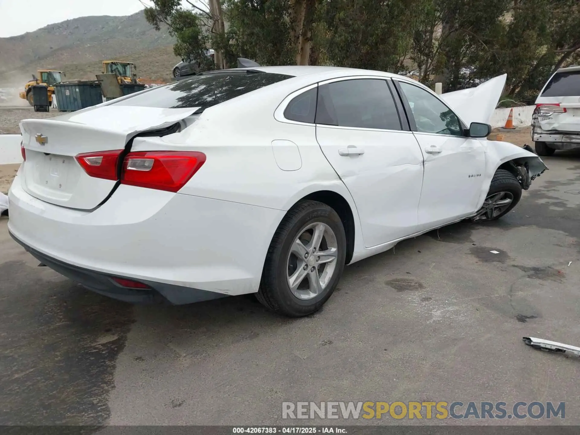 4 Photograph of a damaged car 1G1ZB5STXKF220180 CHEVROLET MALIBU 2019