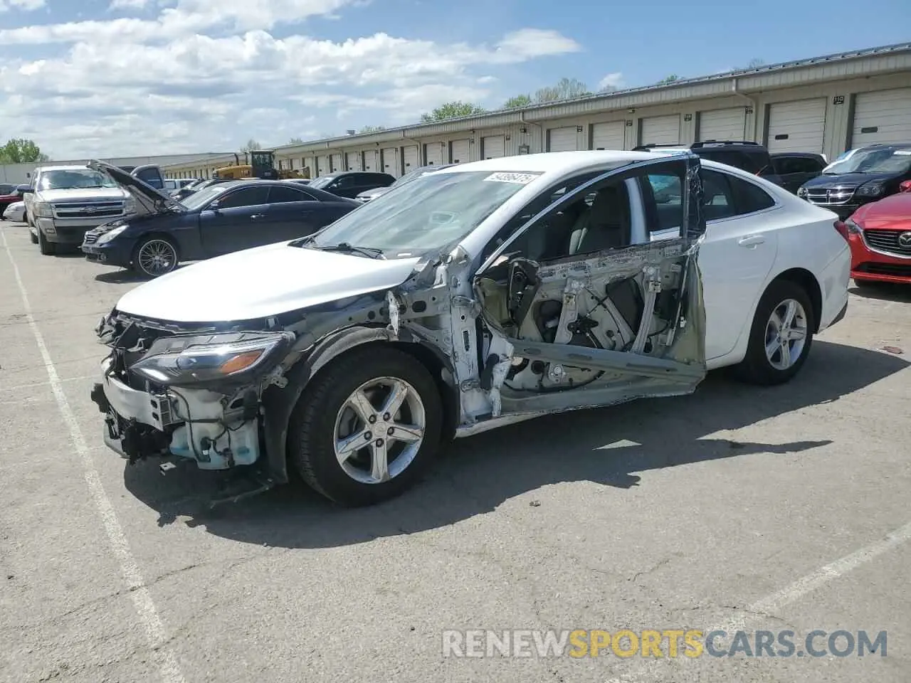 1 Photograph of a damaged car 1G1ZC5ST0KF200095 CHEVROLET MALIBU 2019