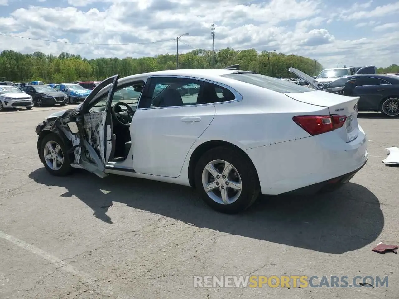 2 Photograph of a damaged car 1G1ZC5ST0KF200095 CHEVROLET MALIBU 2019