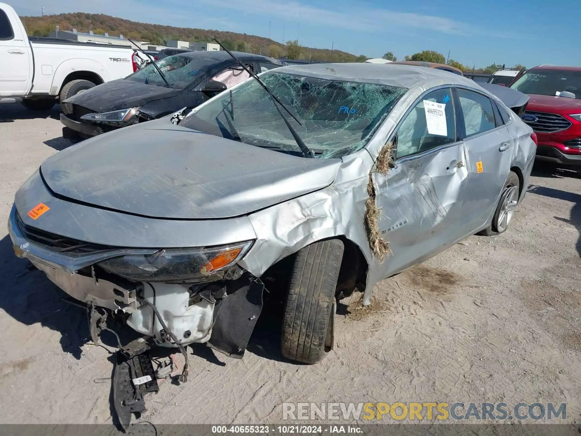 2 Photograph of a damaged car 1G1ZC5ST1KF138058 CHEVROLET MALIBU 2019