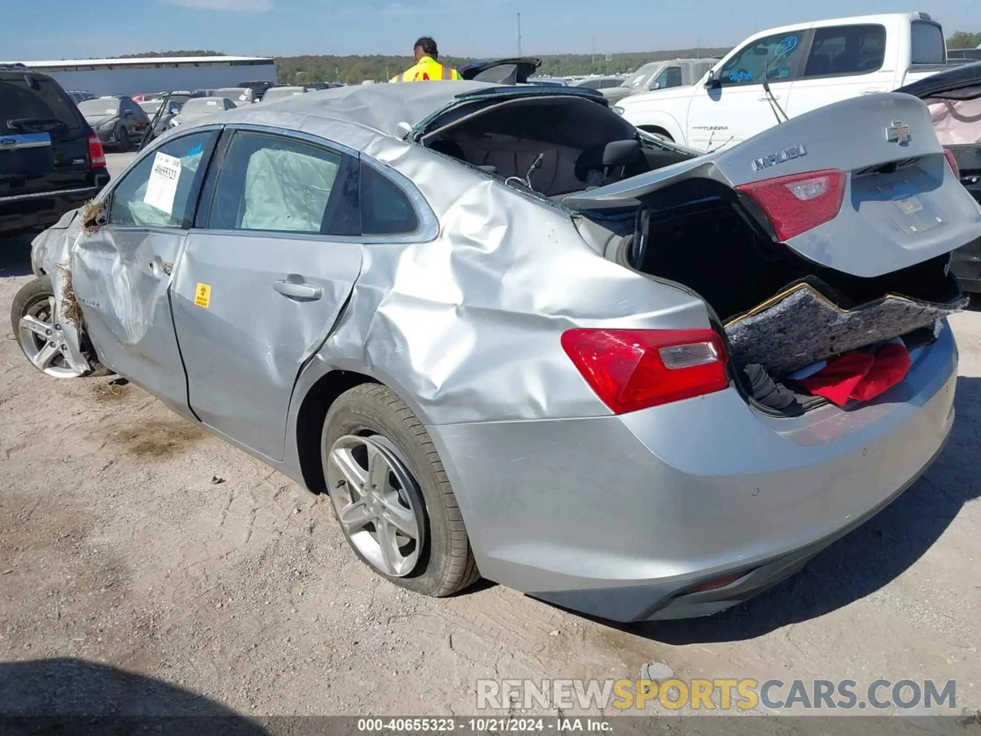 3 Photograph of a damaged car 1G1ZC5ST1KF138058 CHEVROLET MALIBU 2019