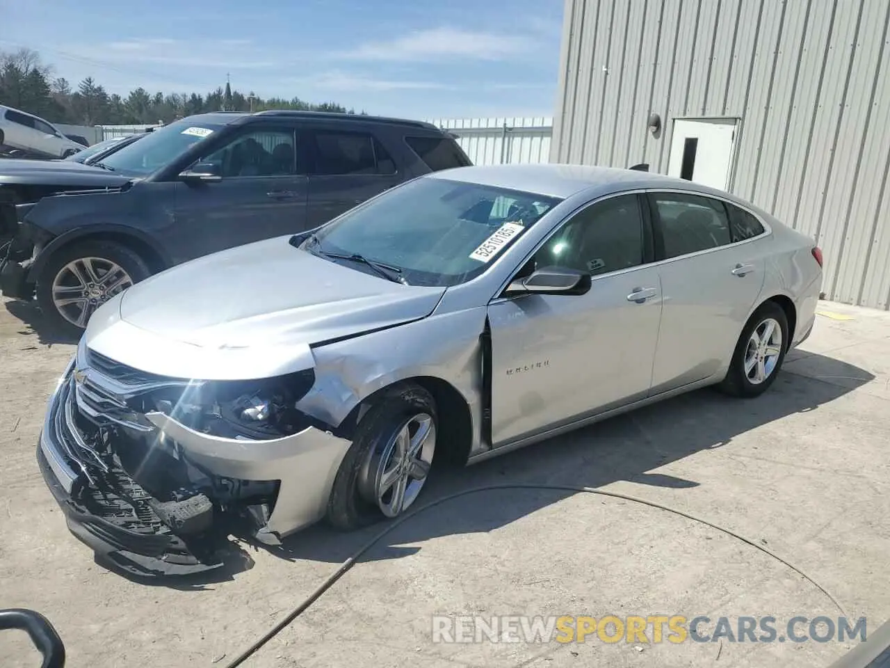 1 Photograph of a damaged car 1G1ZC5ST2KF203743 CHEVROLET MALIBU 2019