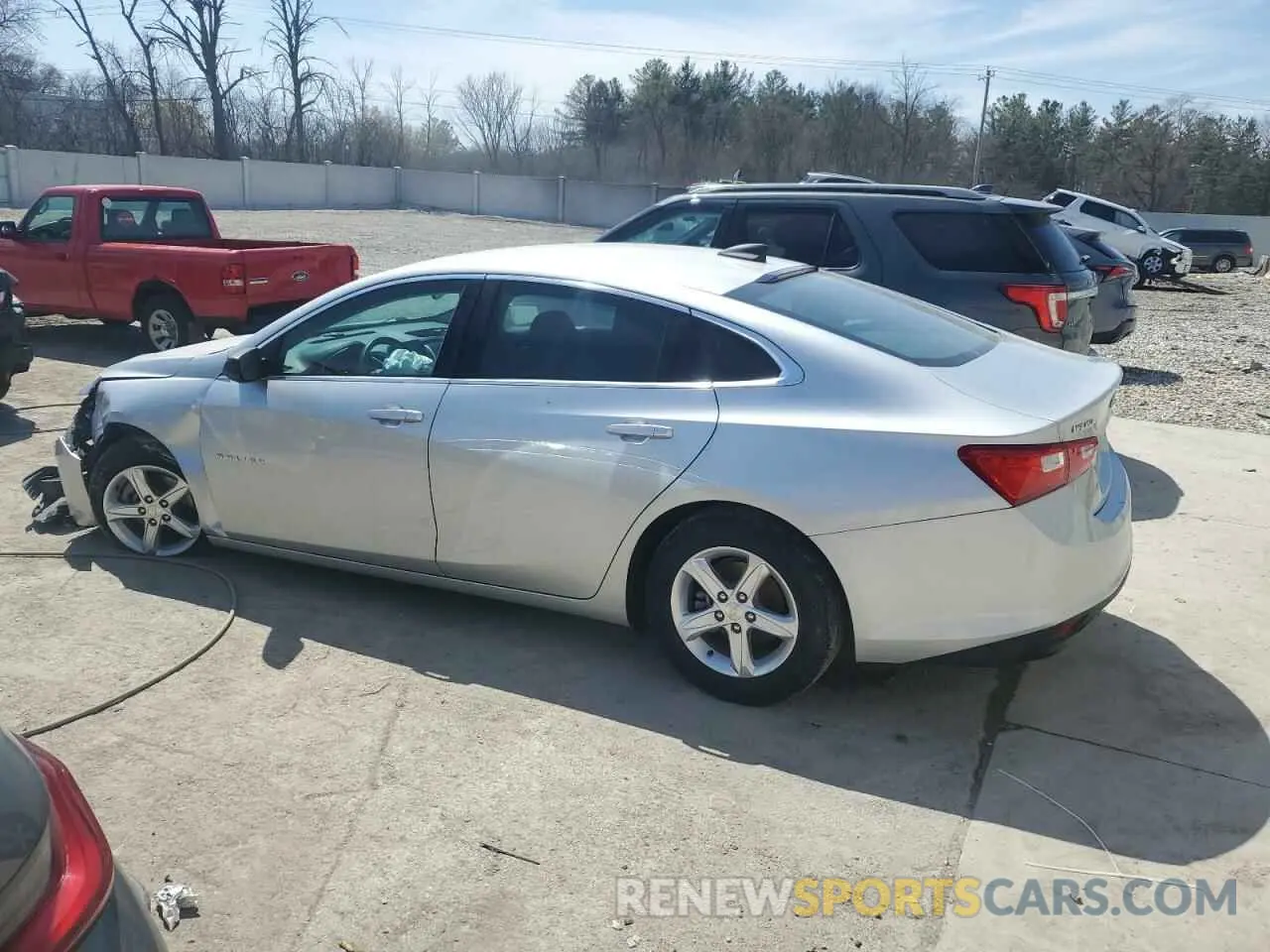 2 Photograph of a damaged car 1G1ZC5ST2KF203743 CHEVROLET MALIBU 2019