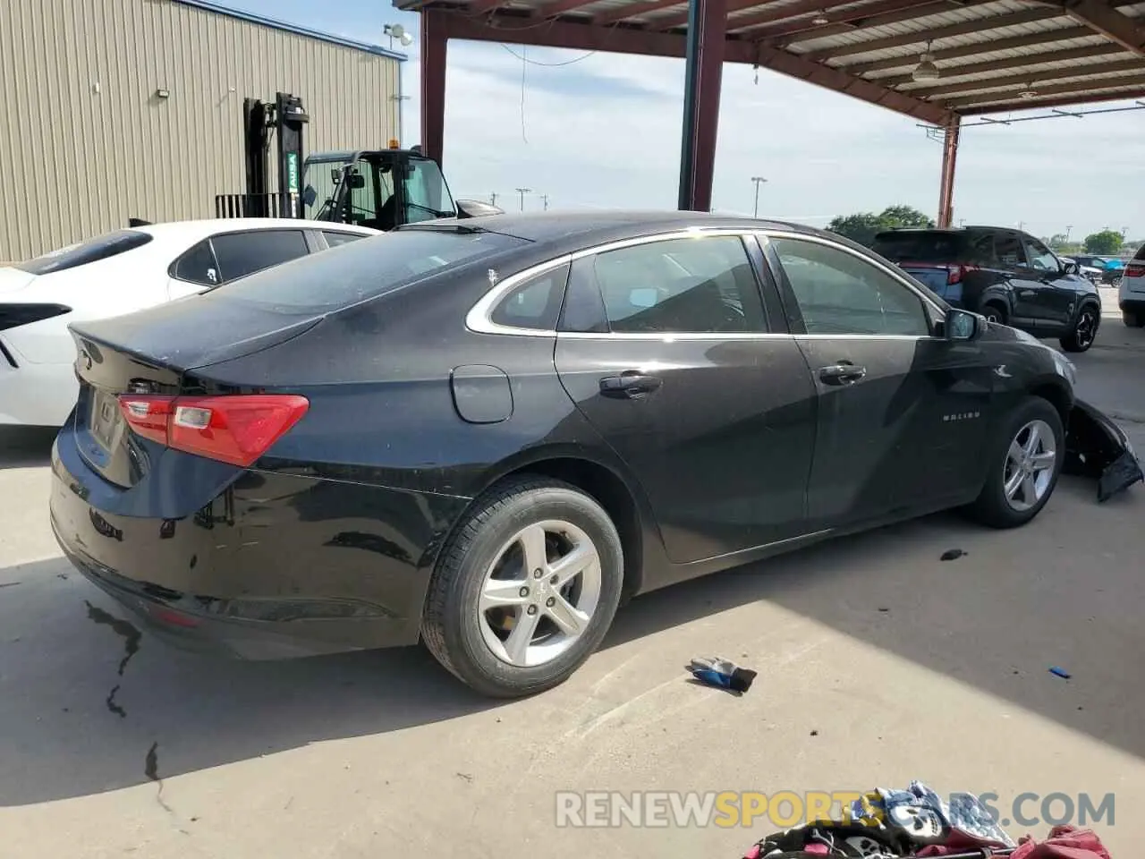 3 Photograph of a damaged car 1G1ZC5ST4KF180773 CHEVROLET MALIBU 2019