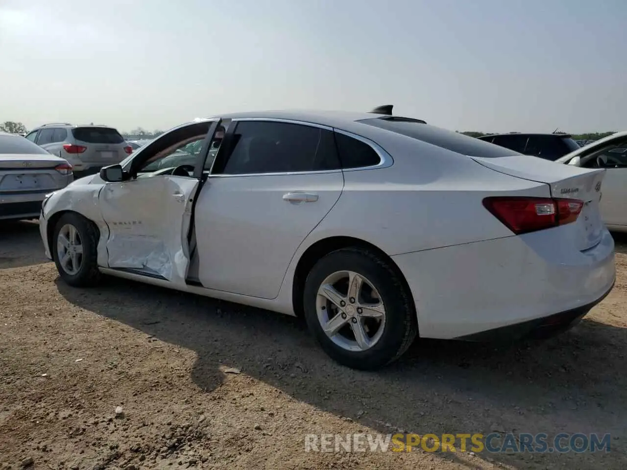 2 Photograph of a damaged car 1G1ZC5ST4KF181602 CHEVROLET MALIBU 2019