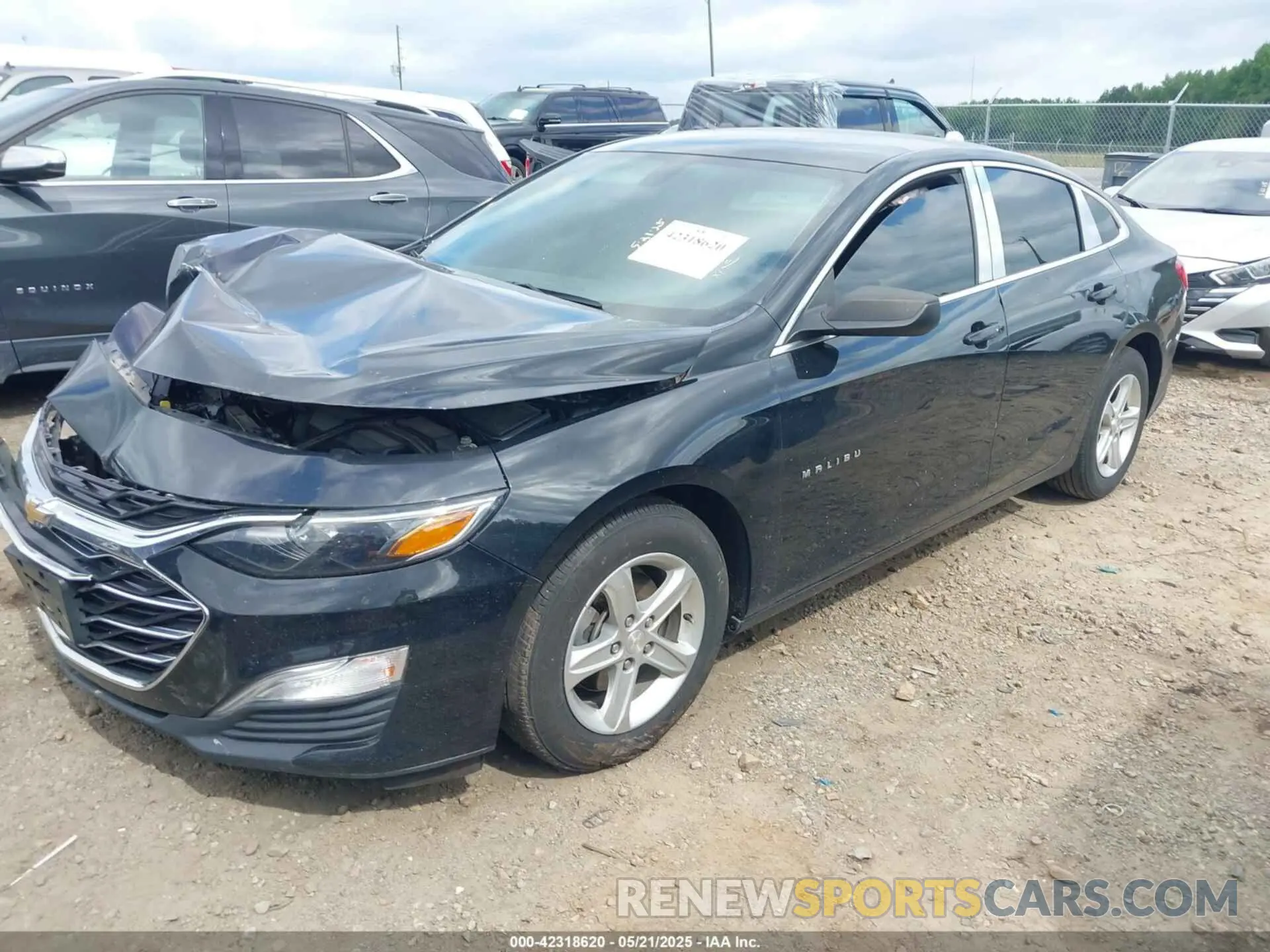 2 Photograph of a damaged car 1G1ZC5ST6KF181875 CHEVROLET MALIBU 2019
