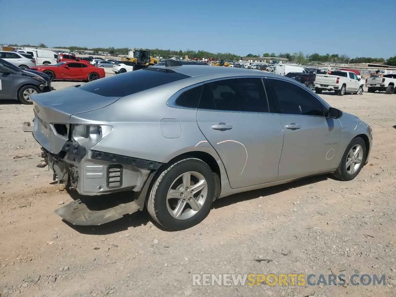 3 Photograph of a damaged car 1G1ZC5ST7KF135343 CHEVROLET MALIBU 2019