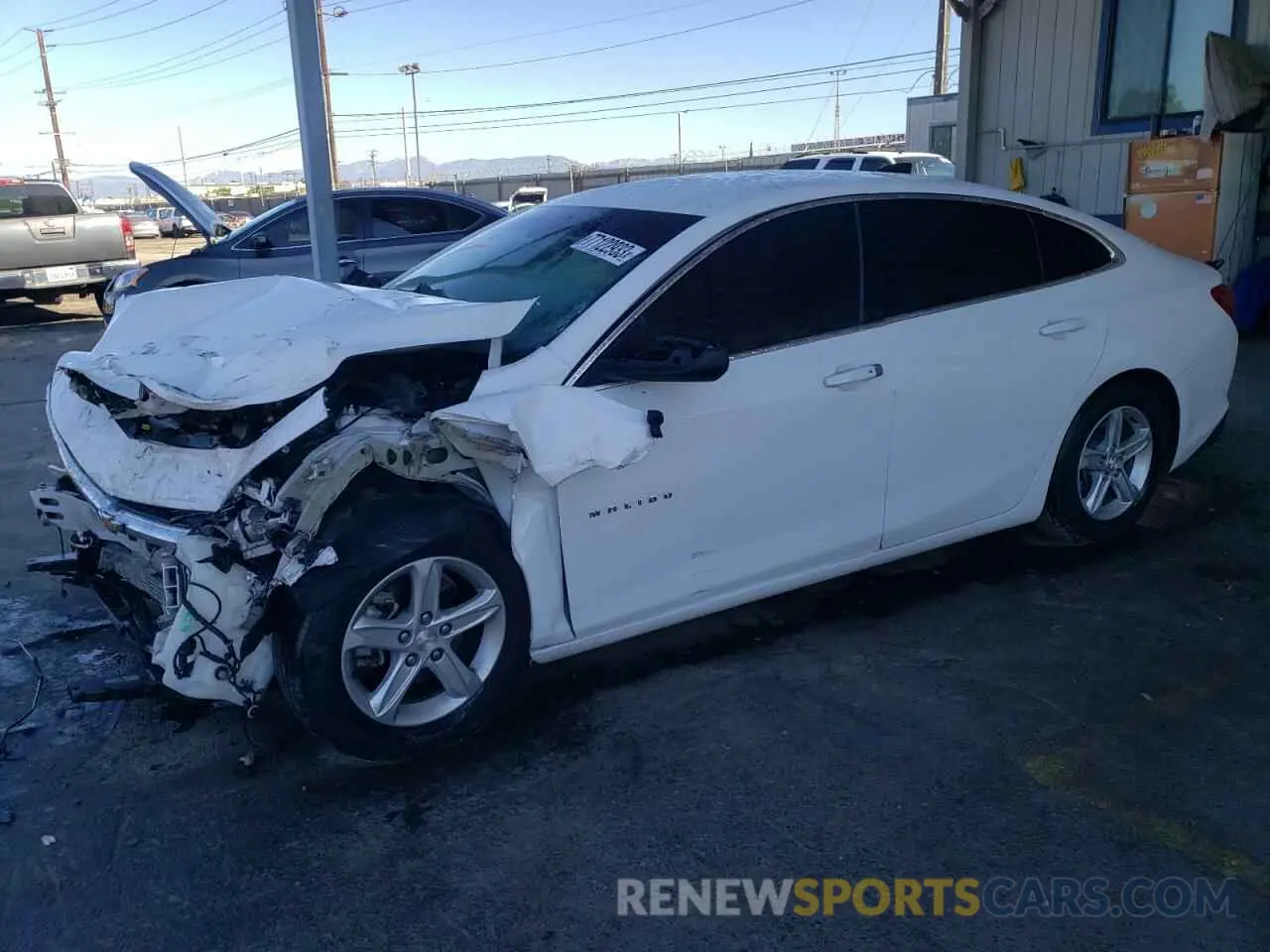1 Photograph of a damaged car 1G1ZC5ST7KF173980 CHEVROLET MALIBU 2019