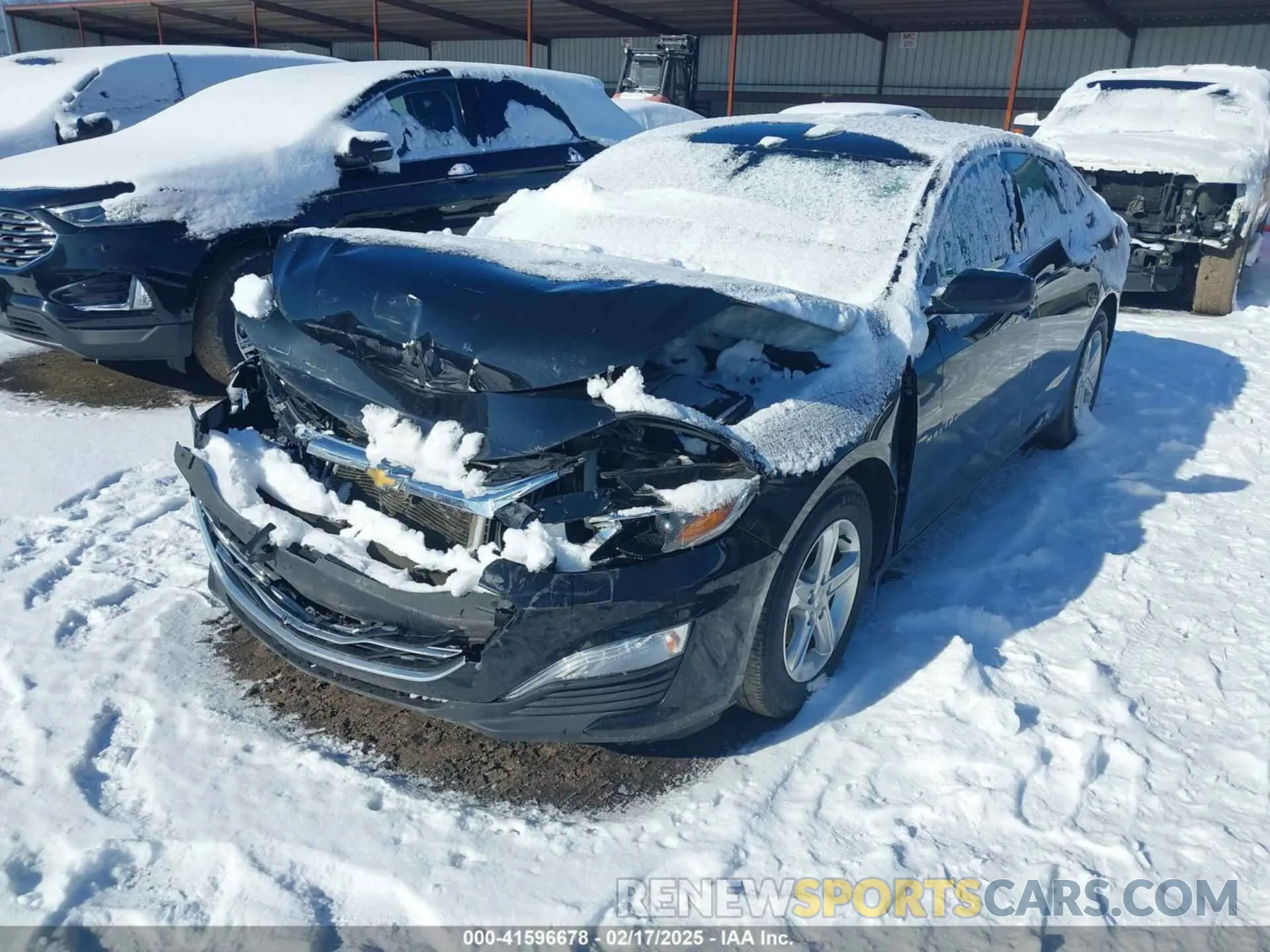 2 Photograph of a damaged car 1G1ZC5ST9KF135456 CHEVROLET MALIBU 2019