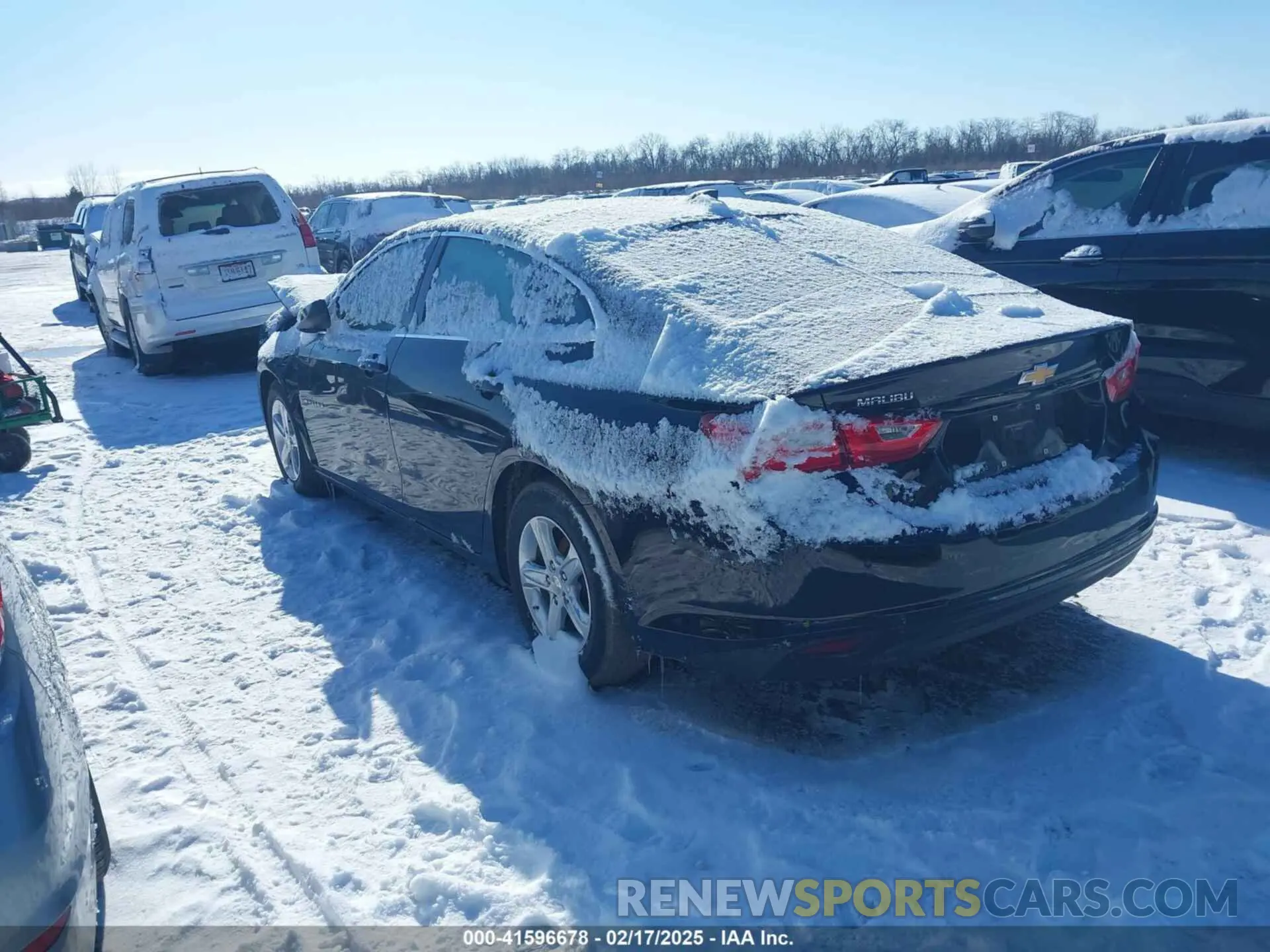 3 Photograph of a damaged car 1G1ZC5ST9KF135456 CHEVROLET MALIBU 2019