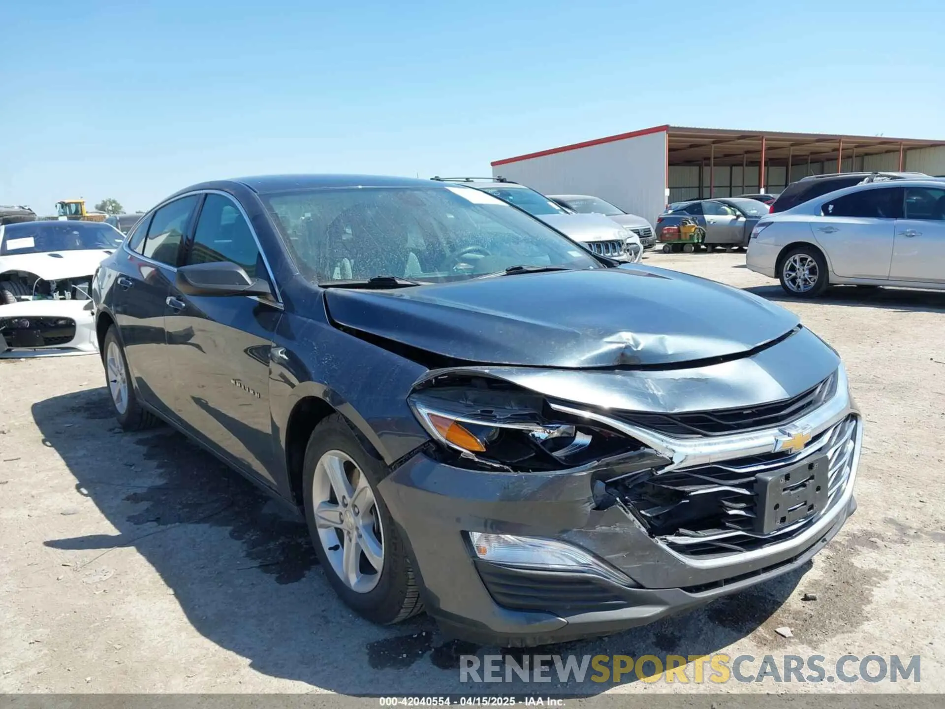 1 Photograph of a damaged car 1G1ZC5ST9KF169056 CHEVROLET MALIBU 2019