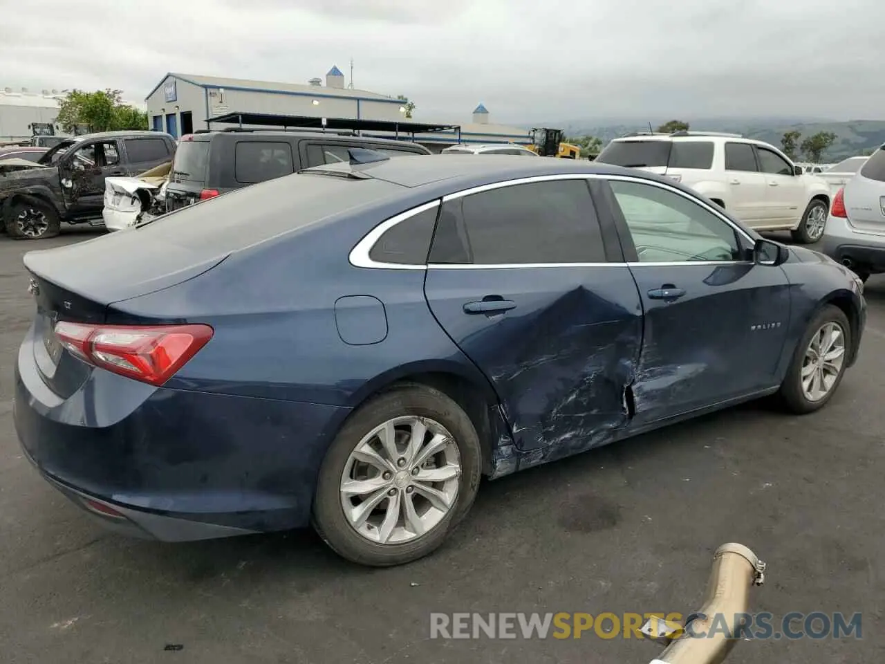 3 Photograph of a damaged car 1G1ZD5ST0KF113987 CHEVROLET MALIBU 2019