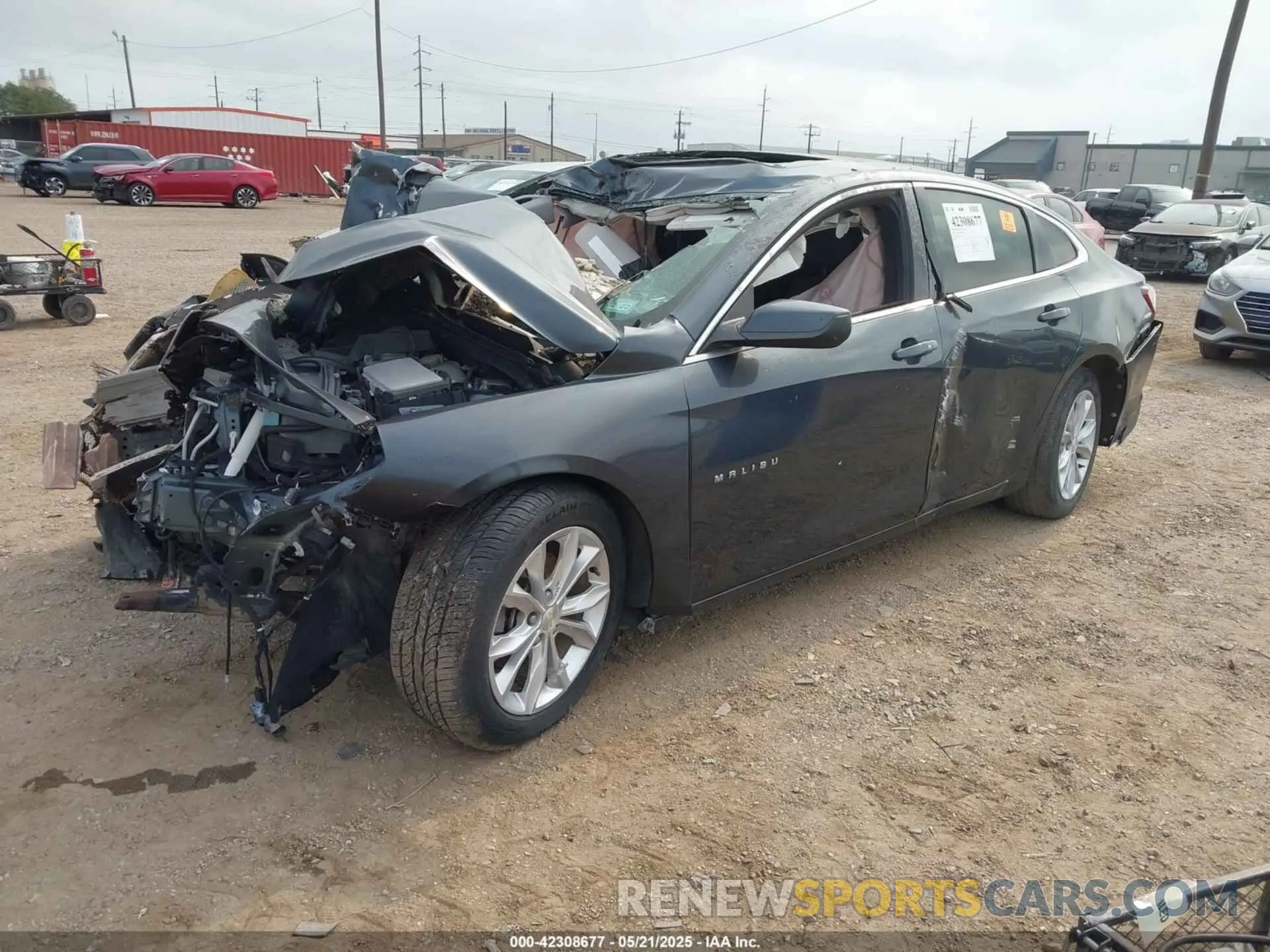 2 Photograph of a damaged car 1G1ZD5ST0KF142101 CHEVROLET MALIBU 2019