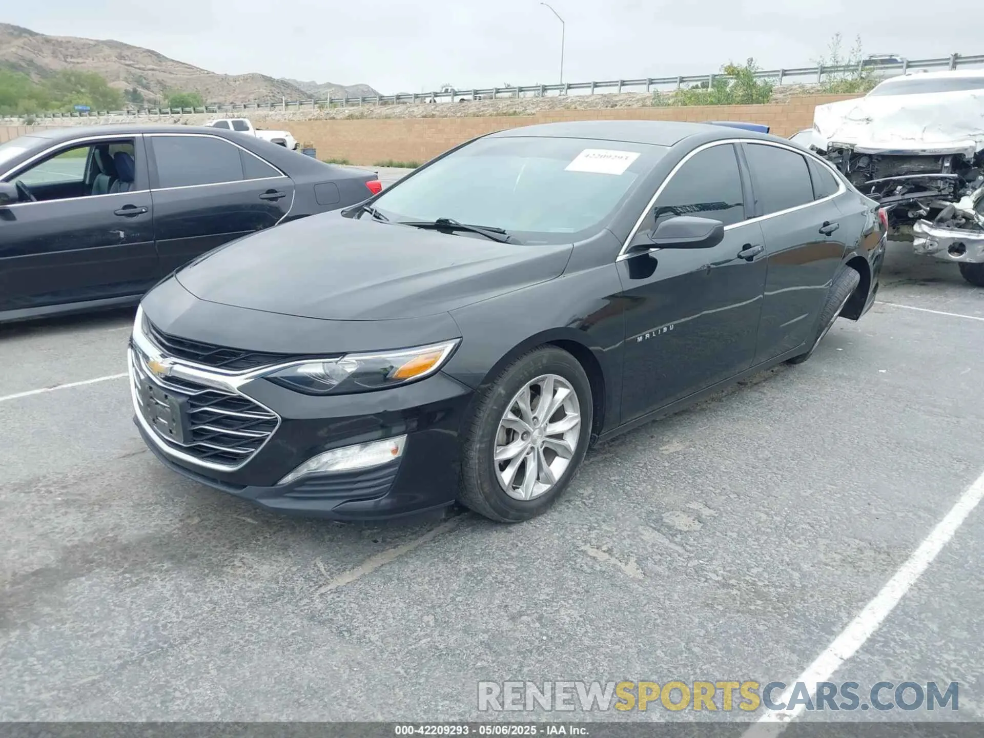 2 Photograph of a damaged car 1G1ZD5ST0KF208694 CHEVROLET MALIBU 2019
