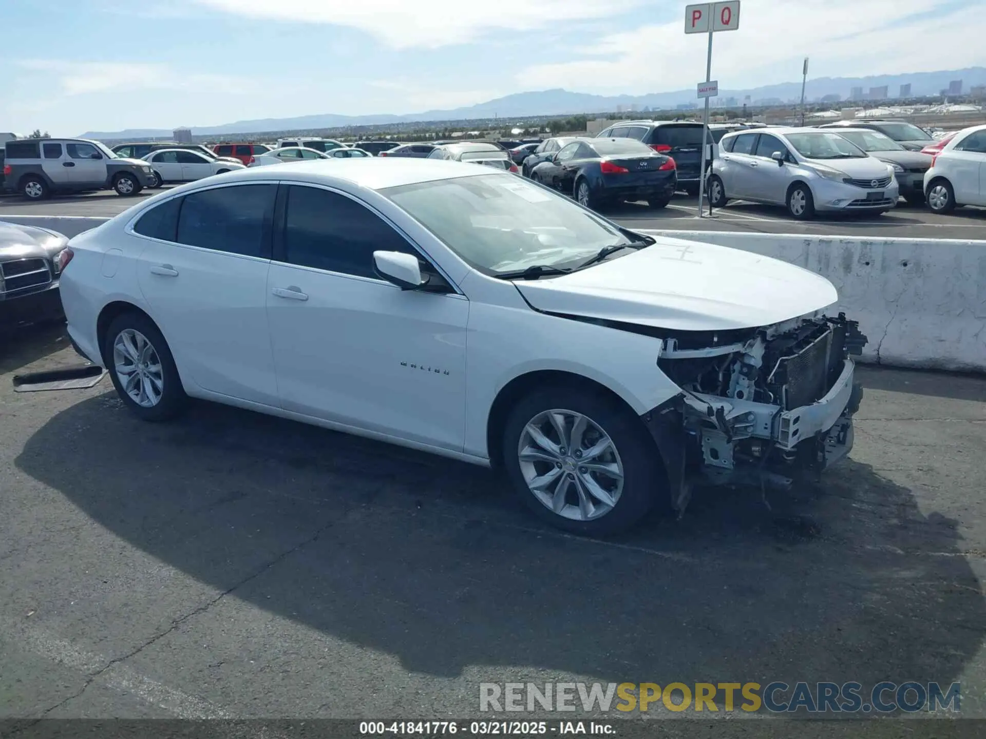 1 Photograph of a damaged car 1G1ZD5ST0KF225964 CHEVROLET MALIBU 2019
