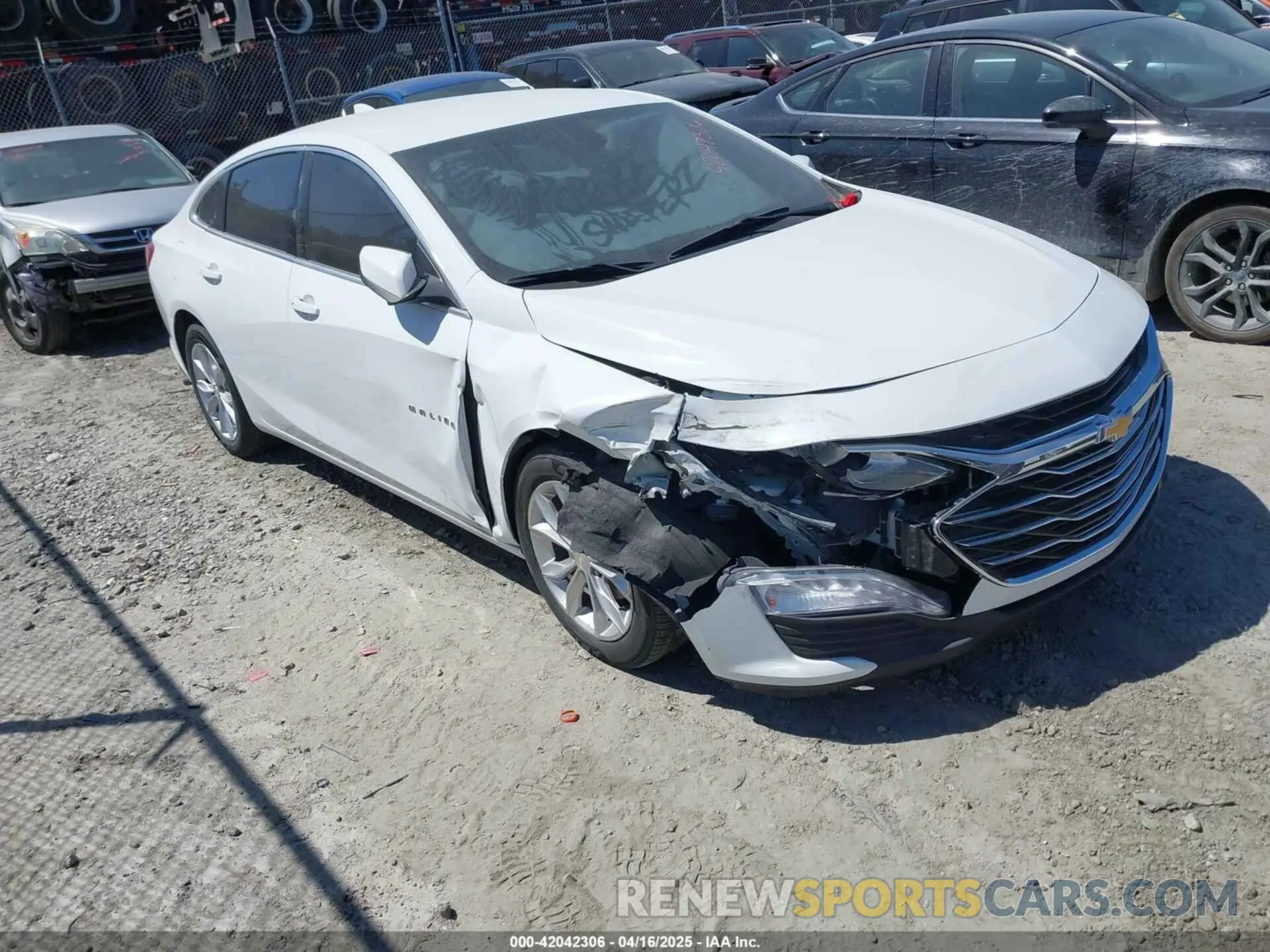 1 Photograph of a damaged car 1G1ZD5ST1KF115523 CHEVROLET MALIBU 2019