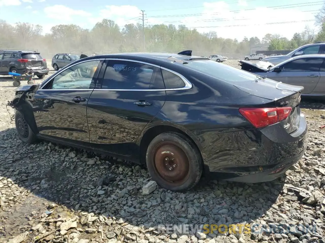 2 Photograph of a damaged car 1G1ZD5ST1KF127042 CHEVROLET MALIBU 2019