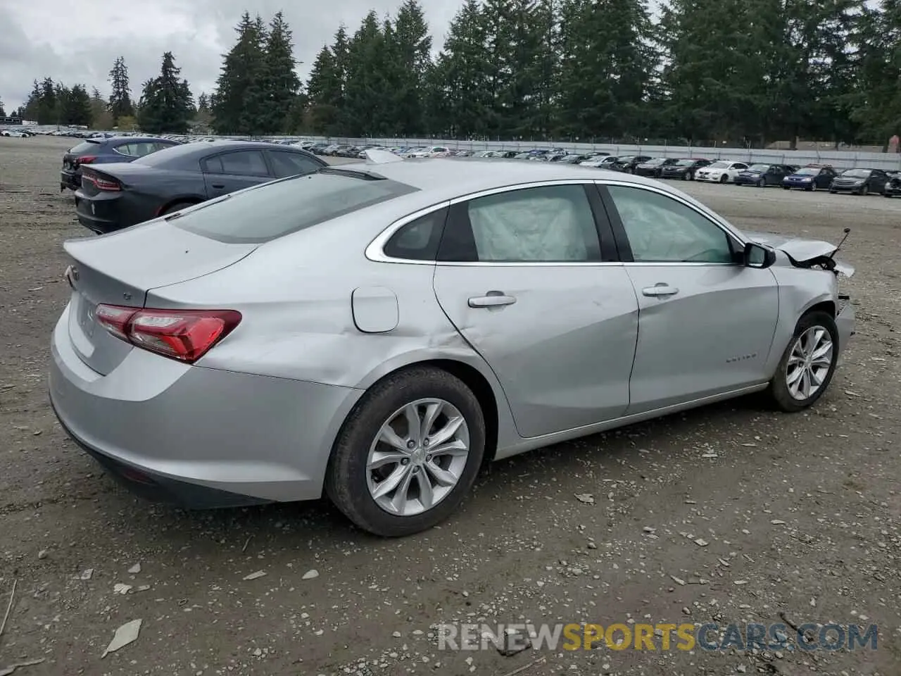 3 Photograph of a damaged car 1G1ZD5ST1KF160624 CHEVROLET MALIBU 2019