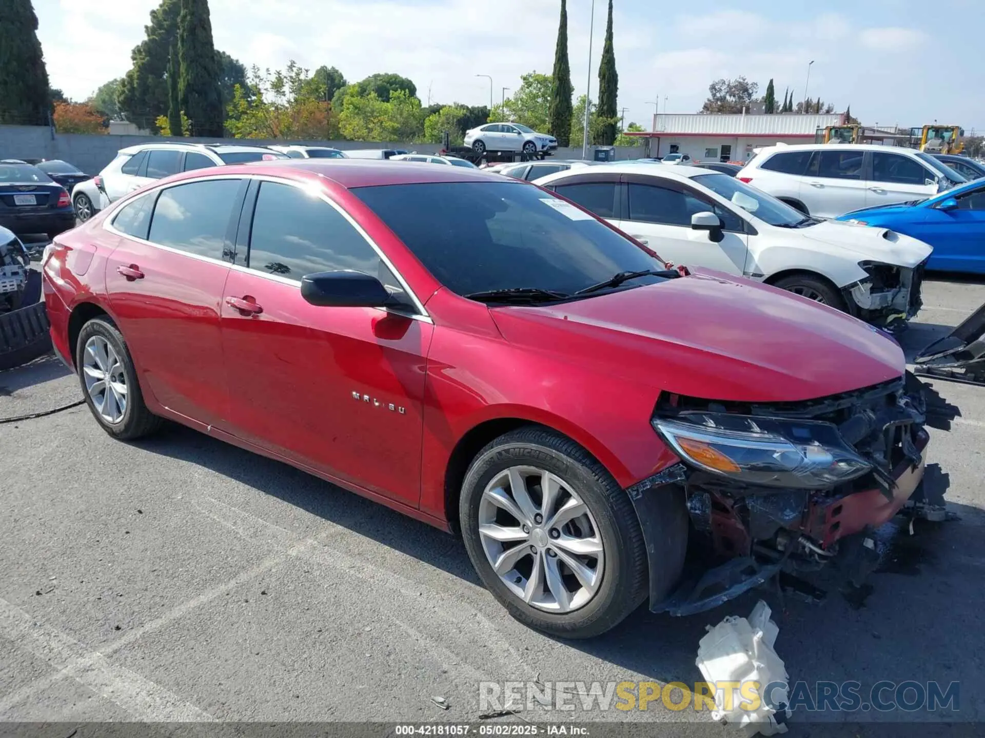 1 Photograph of a damaged car 1G1ZD5ST2KF134016 CHEVROLET MALIBU 2019