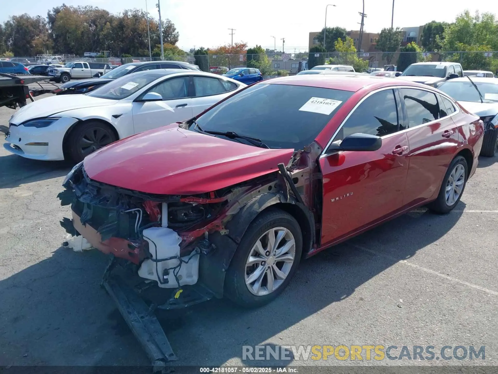 2 Photograph of a damaged car 1G1ZD5ST2KF134016 CHEVROLET MALIBU 2019
