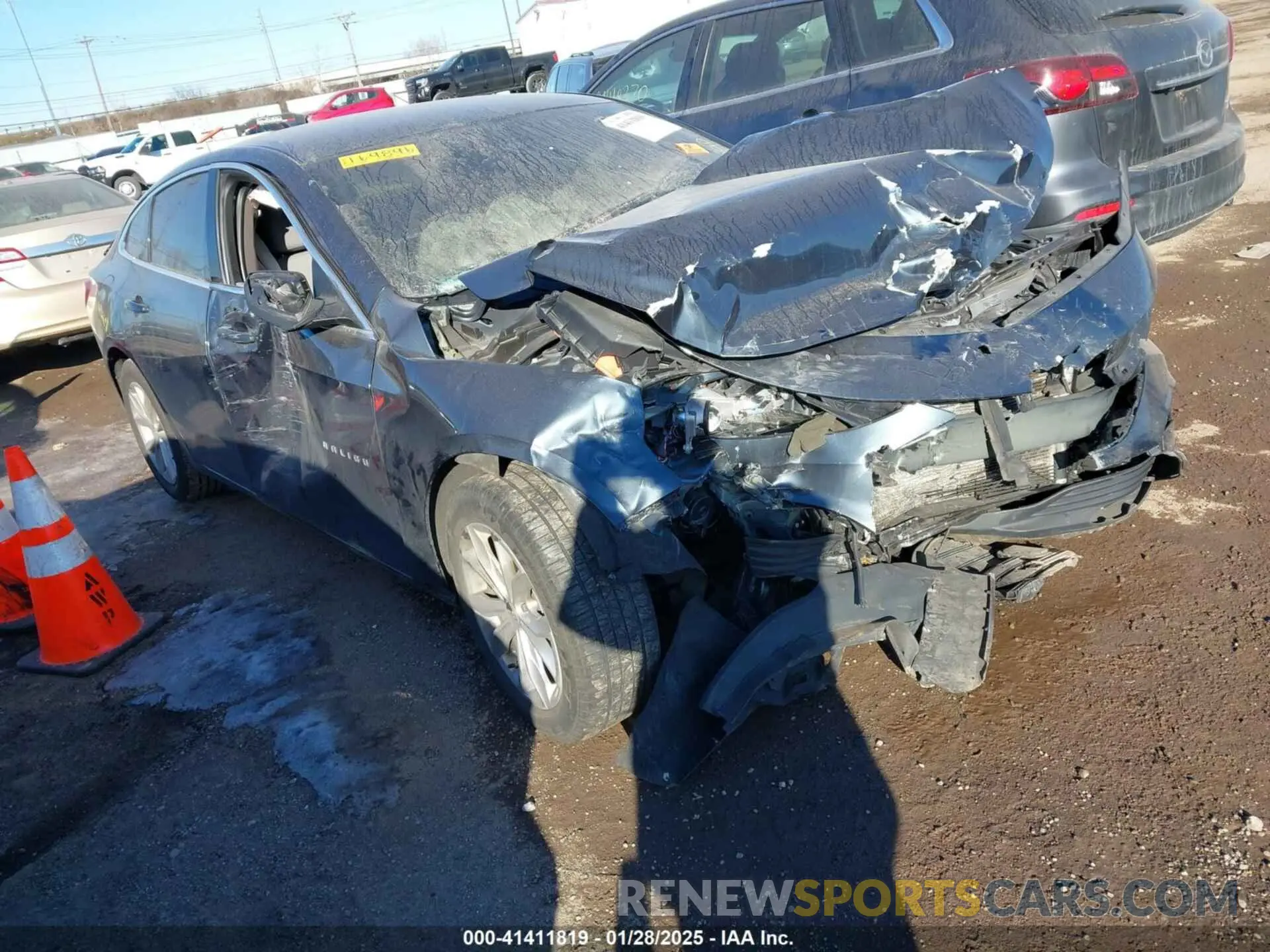 1 Photograph of a damaged car 1G1ZD5ST2KF169896 CHEVROLET MALIBU 2019