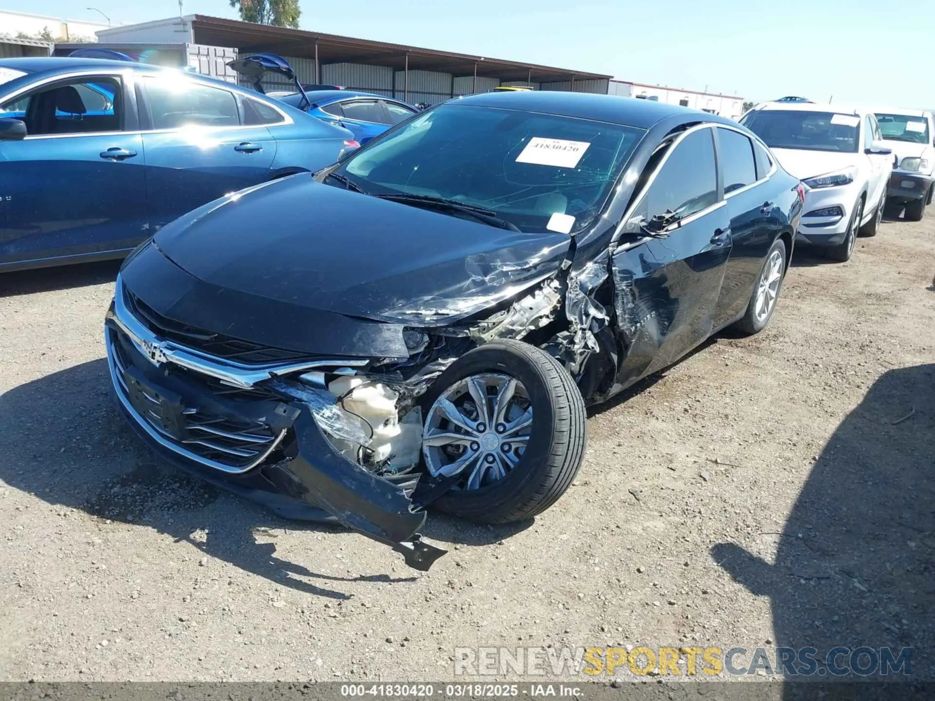 2 Photograph of a damaged car 1G1ZD5ST3KF114616 CHEVROLET MALIBU 2019