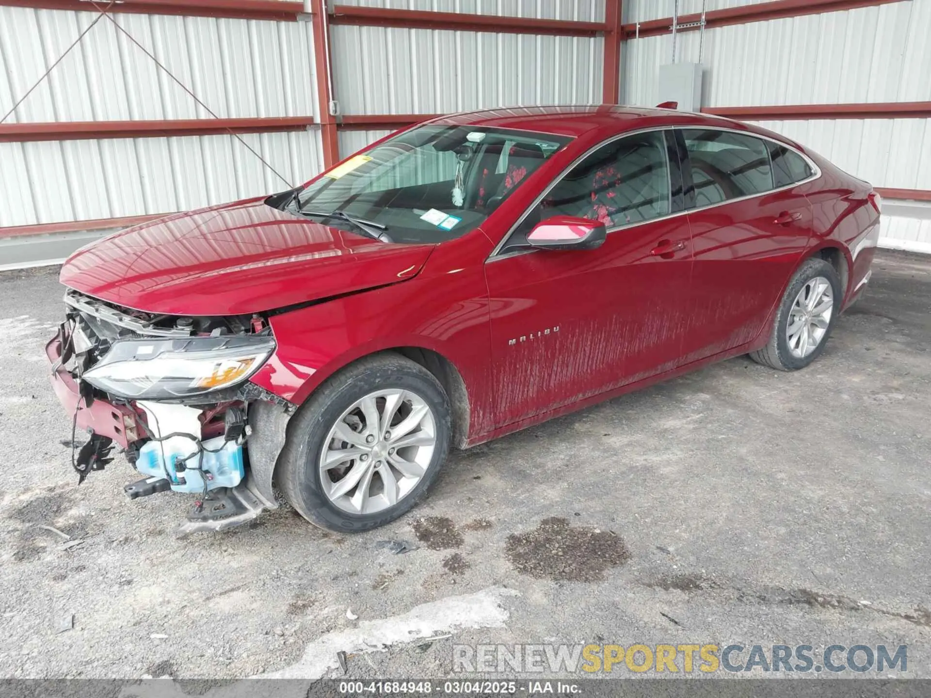 2 Photograph of a damaged car 1G1ZD5ST3KF129505 CHEVROLET MALIBU 2019