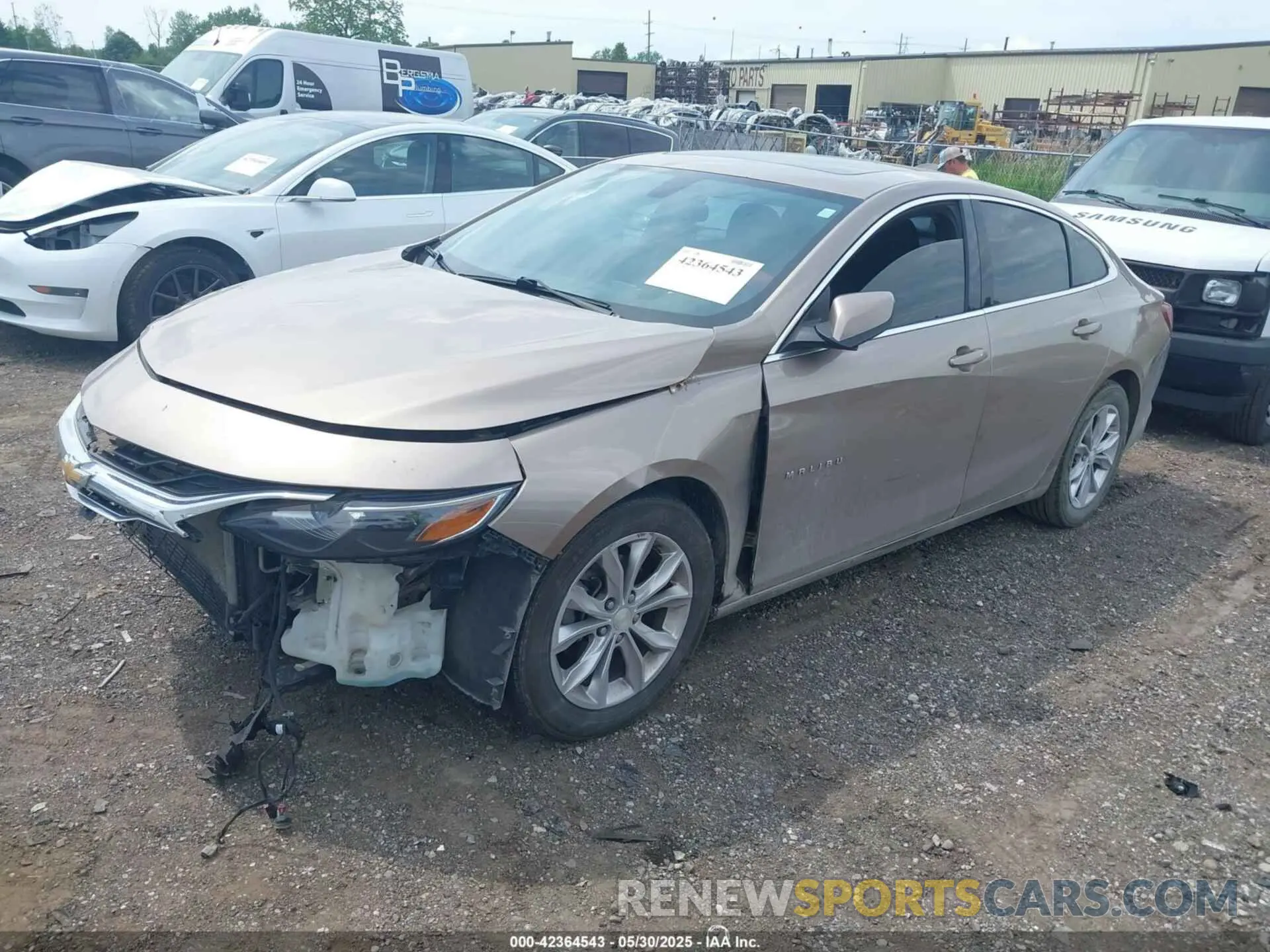 2 Photograph of a damaged car 1G1ZD5ST4KF112678 CHEVROLET MALIBU 2019