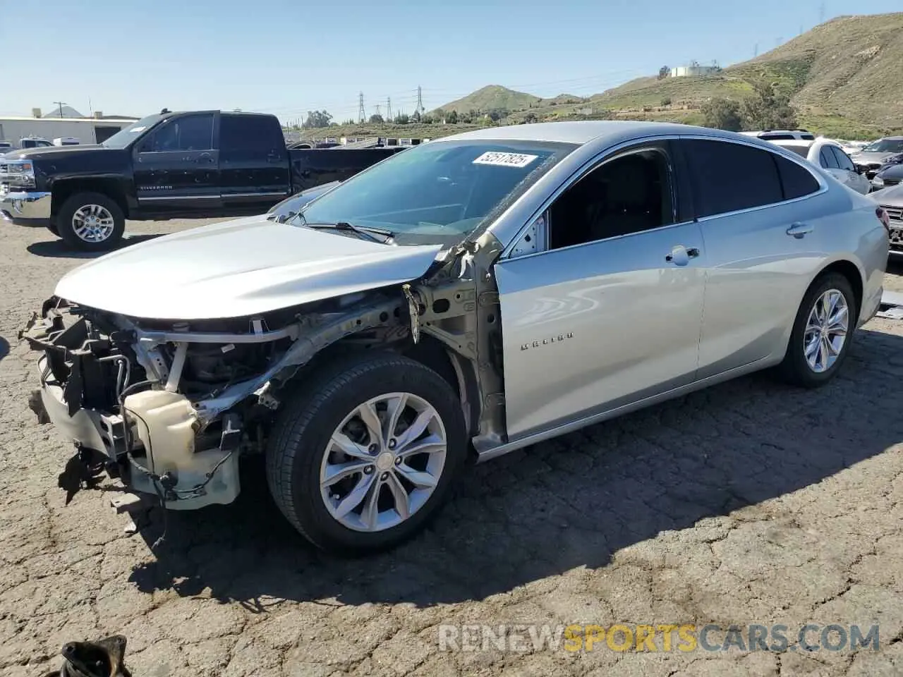 1 Photograph of a damaged car 1G1ZD5ST4KF125608 CHEVROLET MALIBU 2019