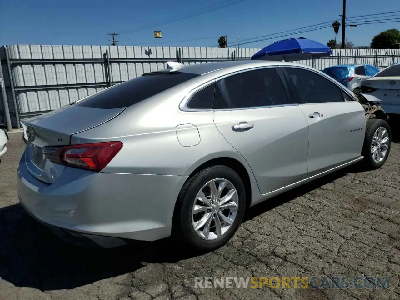 3 Photograph of a damaged car 1G1ZD5ST4KF125608 CHEVROLET MALIBU 2019