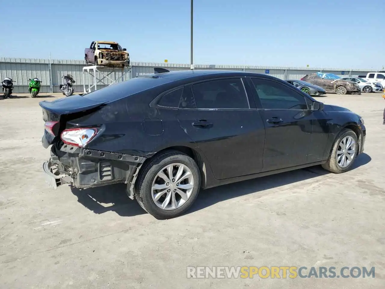 3 Photograph of a damaged car 1G1ZD5ST4KF133465 CHEVROLET MALIBU 2019