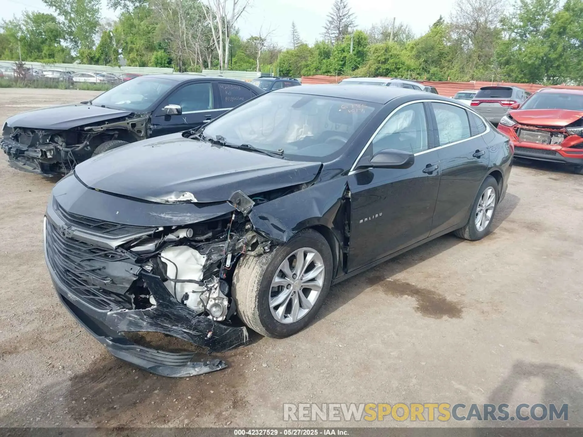 2 Photograph of a damaged car 1G1ZD5ST4KF136785 CHEVROLET MALIBU 2019