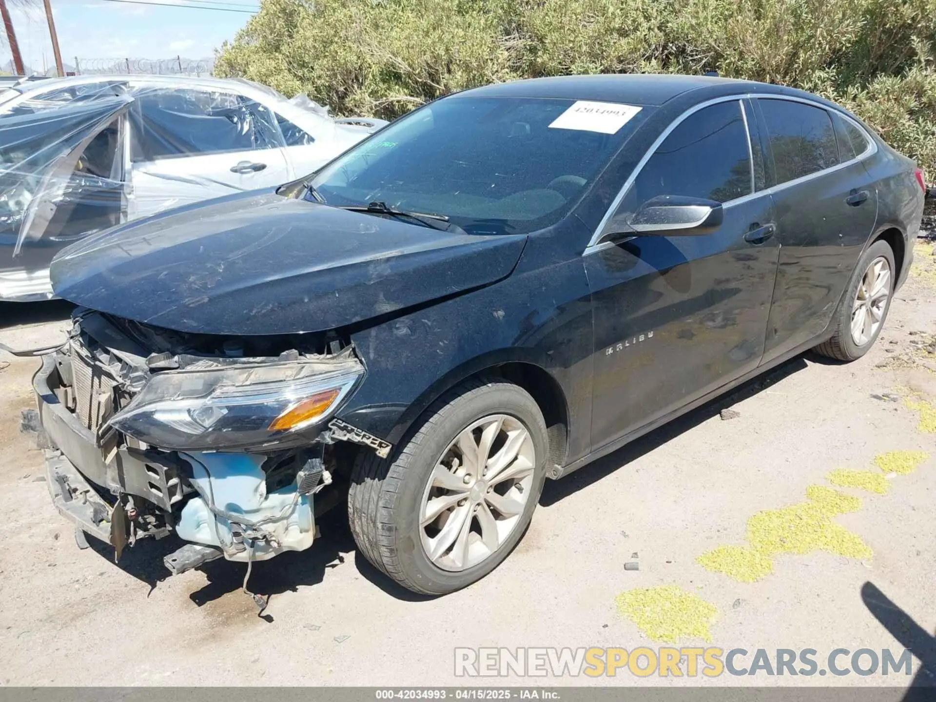 2 Photograph of a damaged car 1G1ZD5ST4KF155367 CHEVROLET MALIBU 2019