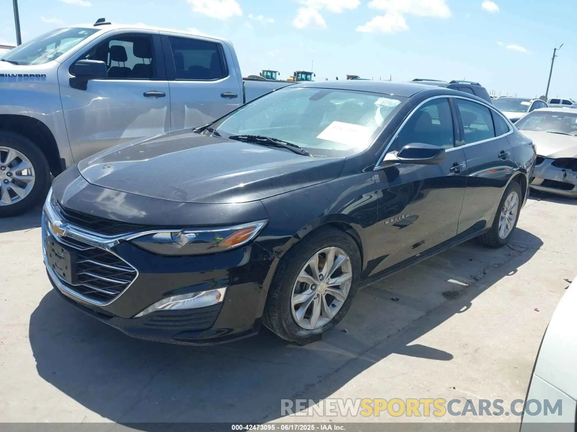 2 Photograph of a damaged car 1G1ZD5ST5KF111717 CHEVROLET MALIBU 2019