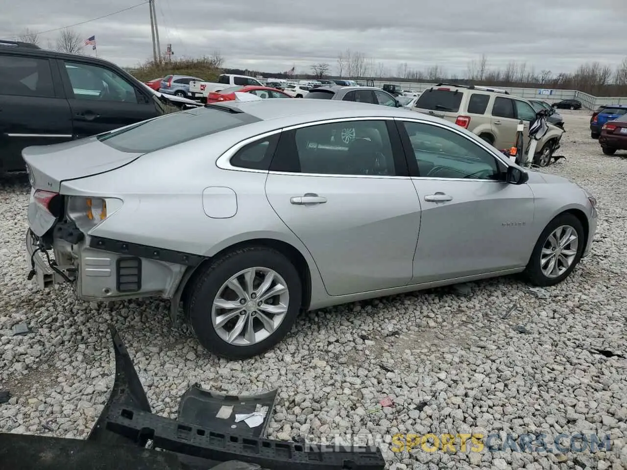 3 Photograph of a damaged car 1G1ZD5ST5KF134754 CHEVROLET MALIBU 2019