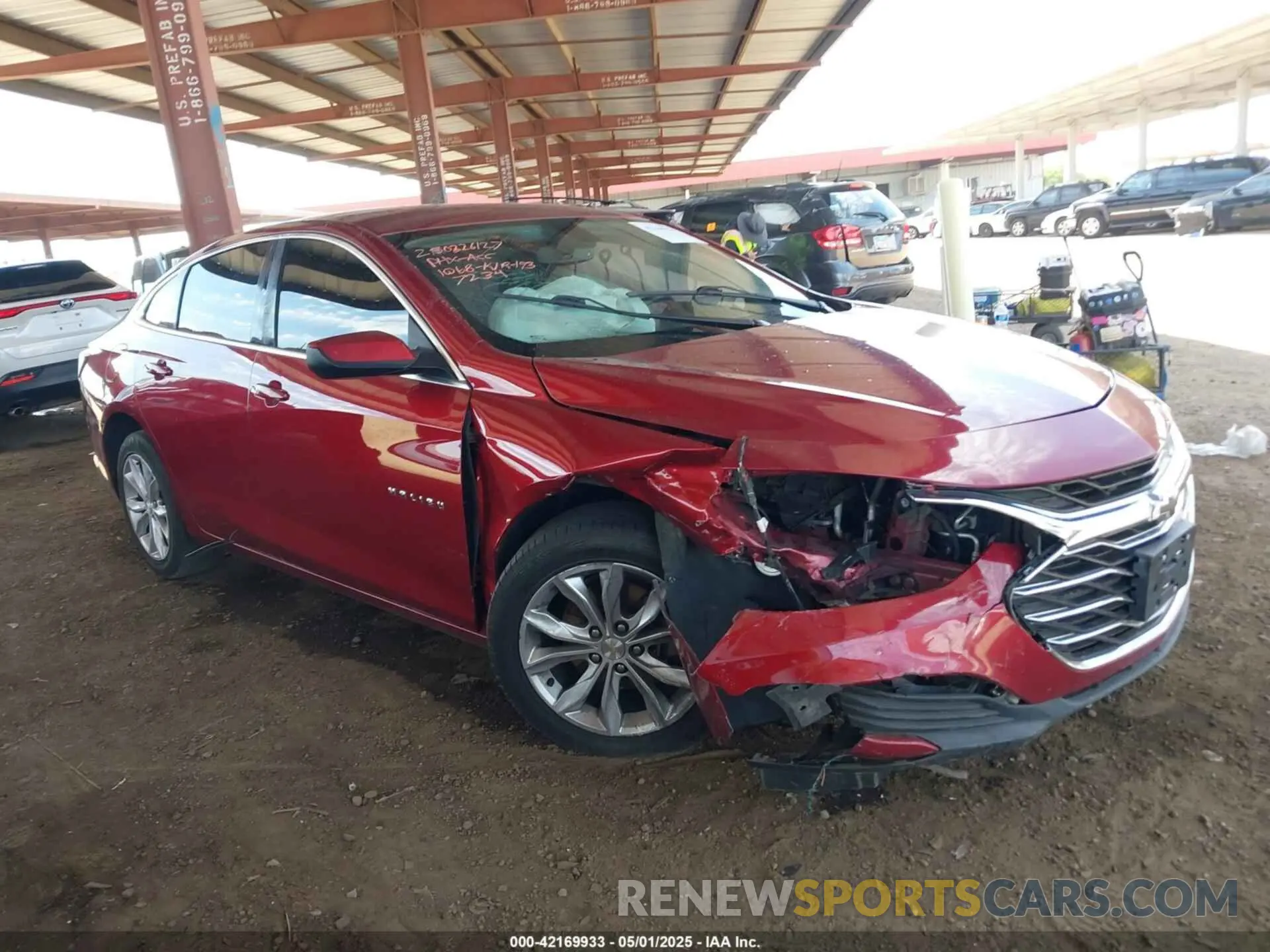 1 Photograph of a damaged car 1G1ZD5ST5KF207234 CHEVROLET MALIBU 2019