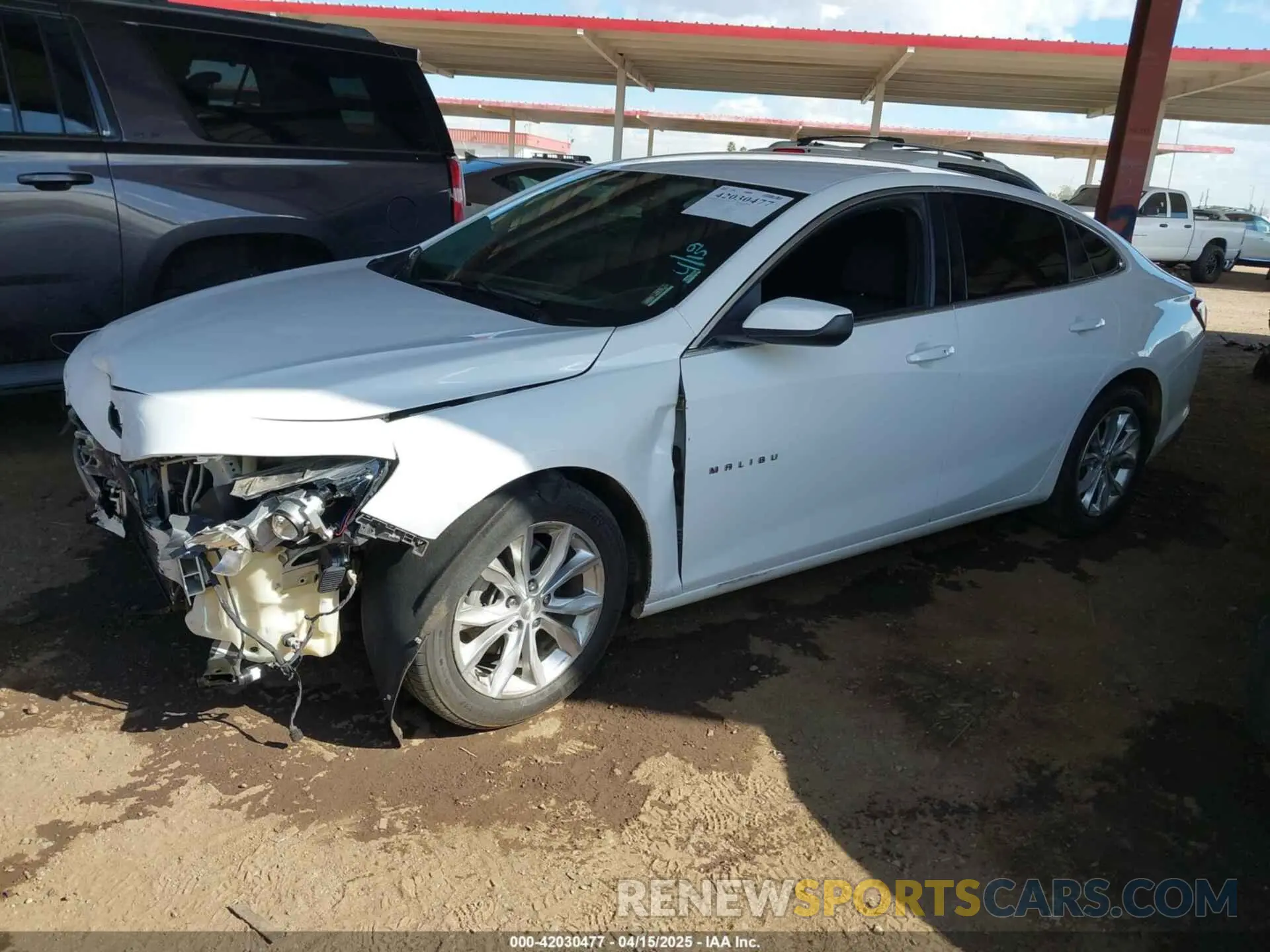 2 Photograph of a damaged car 1G1ZD5ST6KF136593 CHEVROLET MALIBU 2019