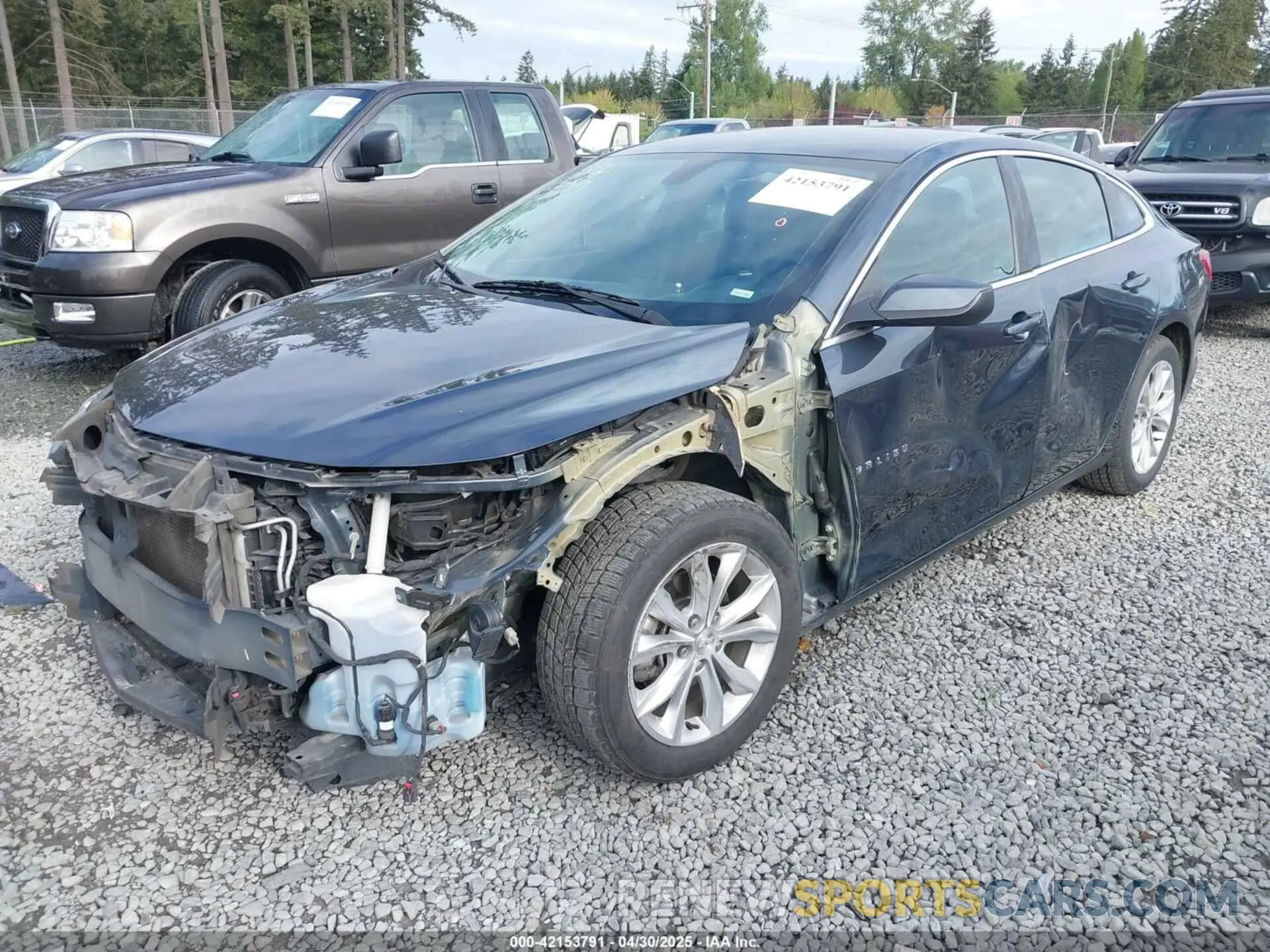 2 Photograph of a damaged car 1G1ZD5ST6KF142877 CHEVROLET MALIBU 2019