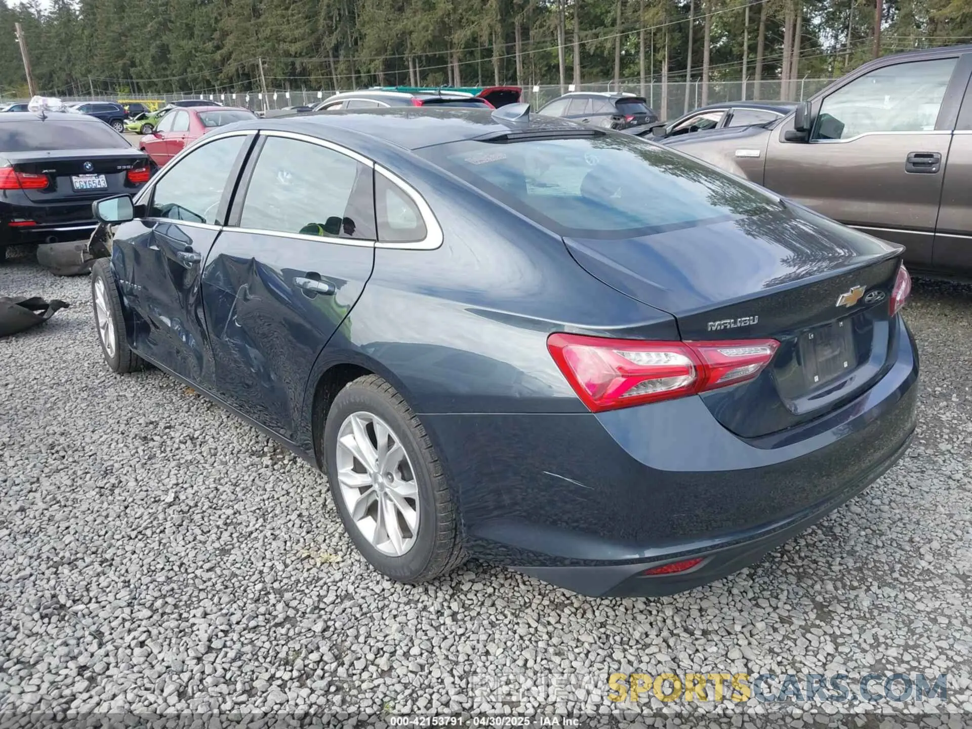 3 Photograph of a damaged car 1G1ZD5ST6KF142877 CHEVROLET MALIBU 2019