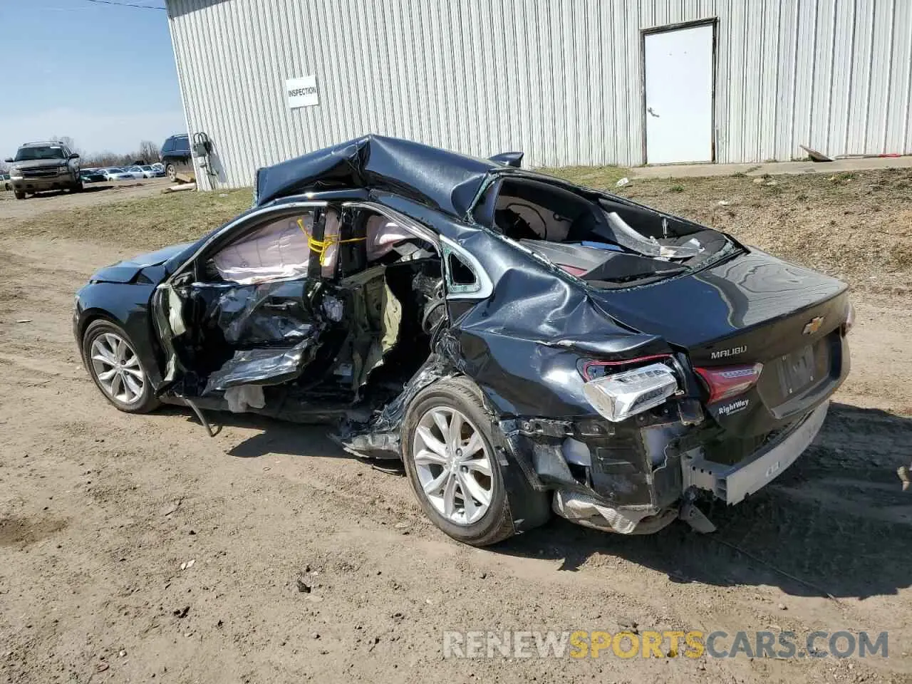 2 Photograph of a damaged car 1G1ZD5ST6KF158433 CHEVROLET MALIBU 2019