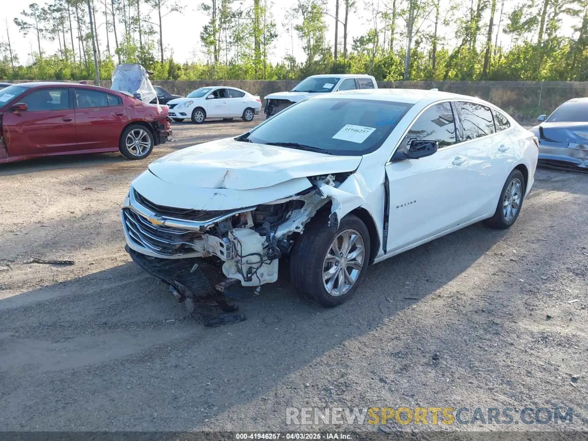 2 Photograph of a damaged car 1G1ZD5ST7KF121004 CHEVROLET MALIBU 2019