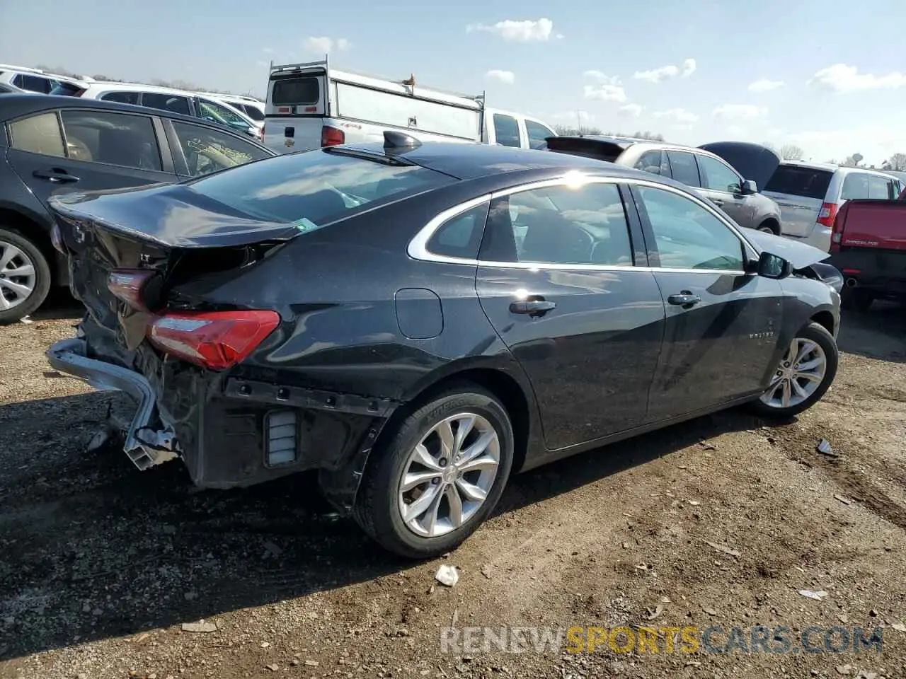 3 Photograph of a damaged car 1G1ZD5ST7KF175211 CHEVROLET MALIBU 2019