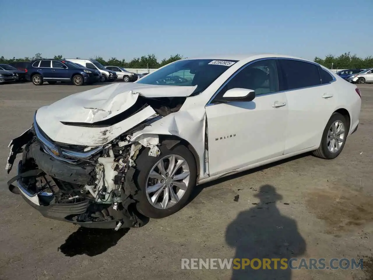 1 Photograph of a damaged car 1G1ZD5ST7KF184765 CHEVROLET MALIBU 2019