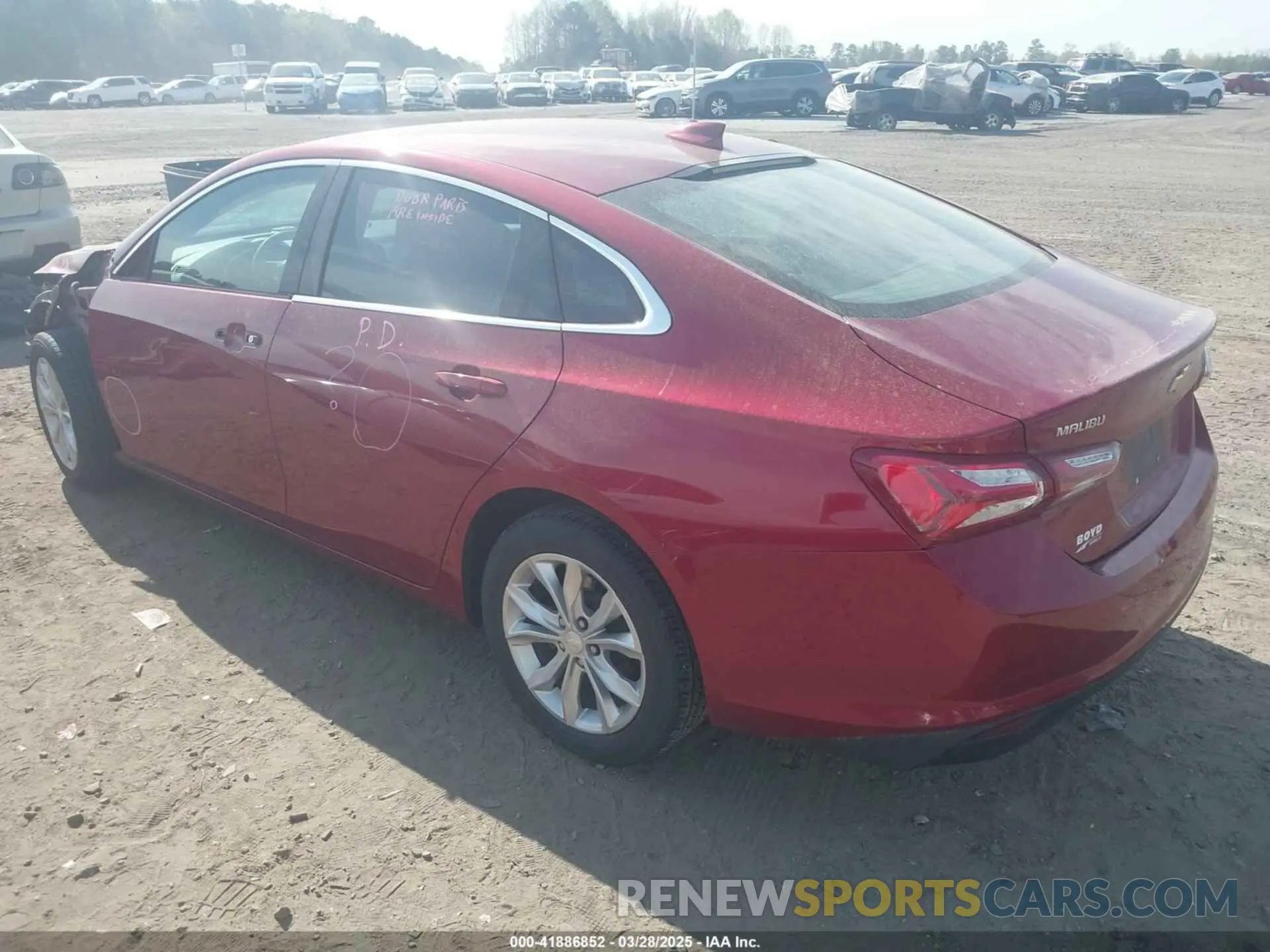 3 Photograph of a damaged car 1G1ZD5ST7KF188489 CHEVROLET MALIBU 2019
