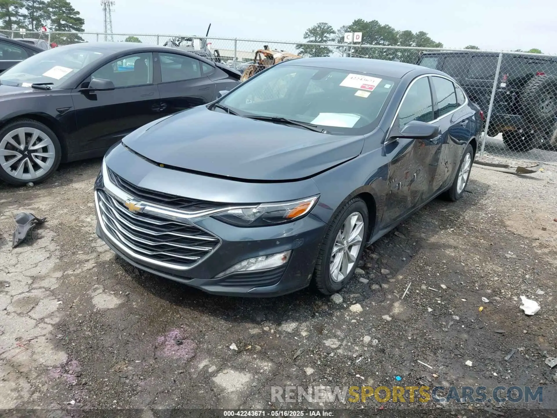 2 Photograph of a damaged car 1G1ZD5ST8KF105961 CHEVROLET MALIBU 2019
