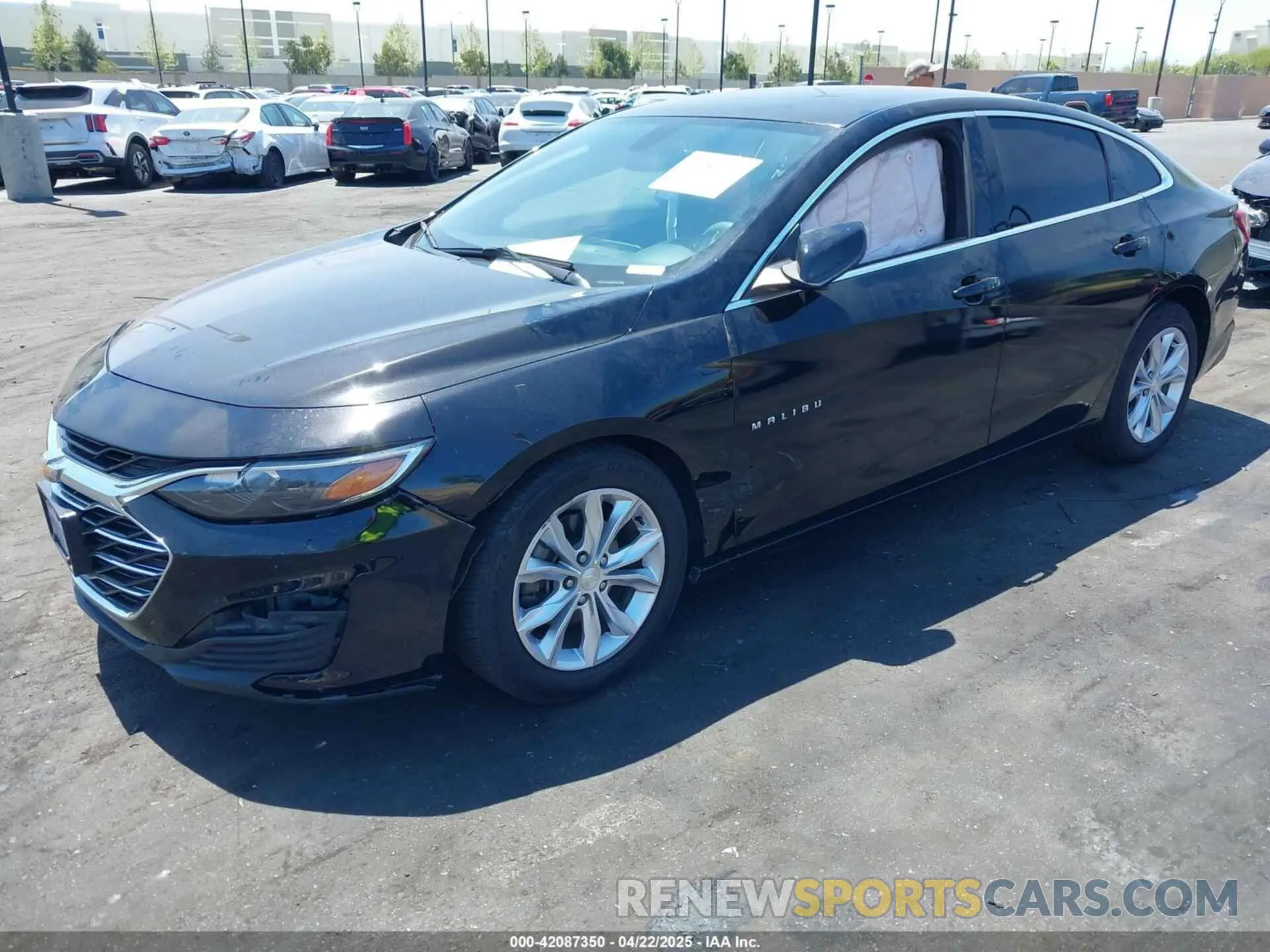 2 Photograph of a damaged car 1G1ZD5ST8KF157316 CHEVROLET MALIBU 2019