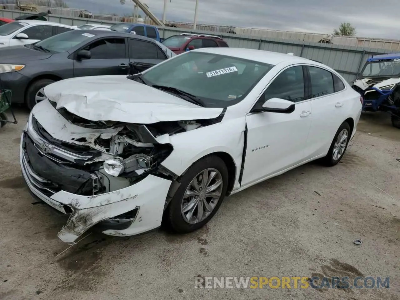 1 Photograph of a damaged car 1G1ZD5ST9KF124678 CHEVROLET MALIBU 2019