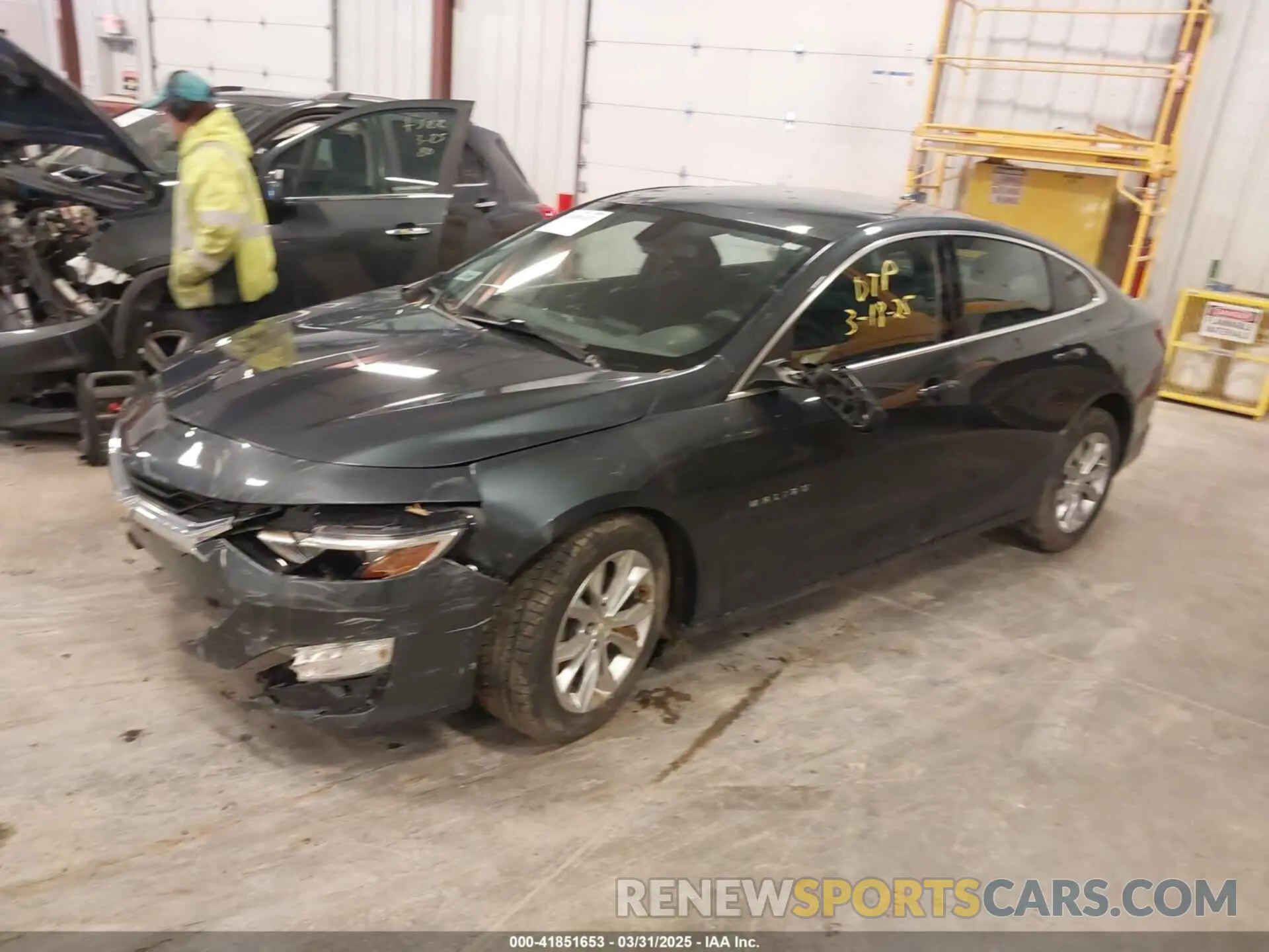 2 Photograph of a damaged car 1G1ZD5ST9KF139195 CHEVROLET MALIBU 2019