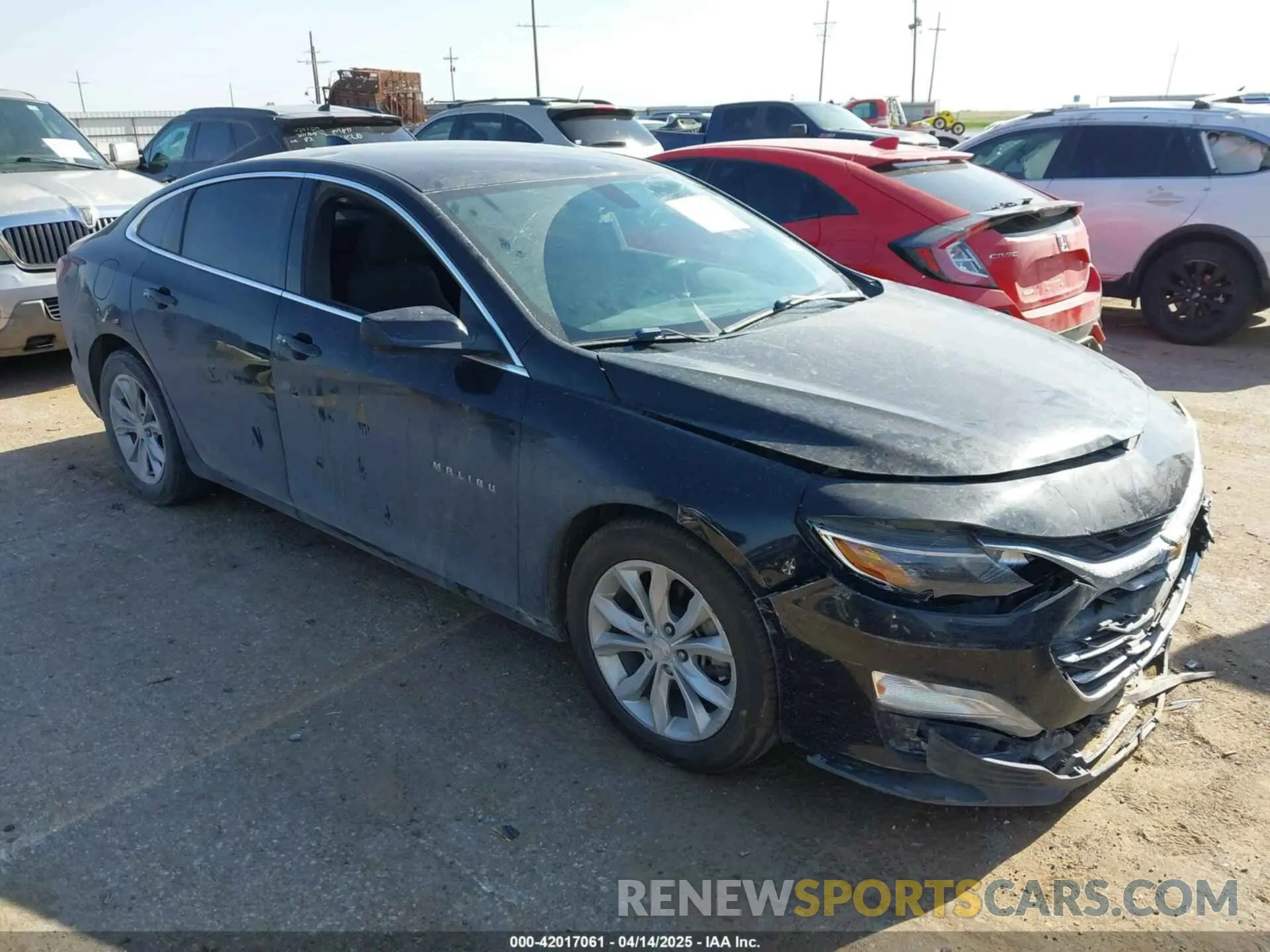 1 Photograph of a damaged car 1G1ZD5ST9KF145658 CHEVROLET MALIBU 2019
